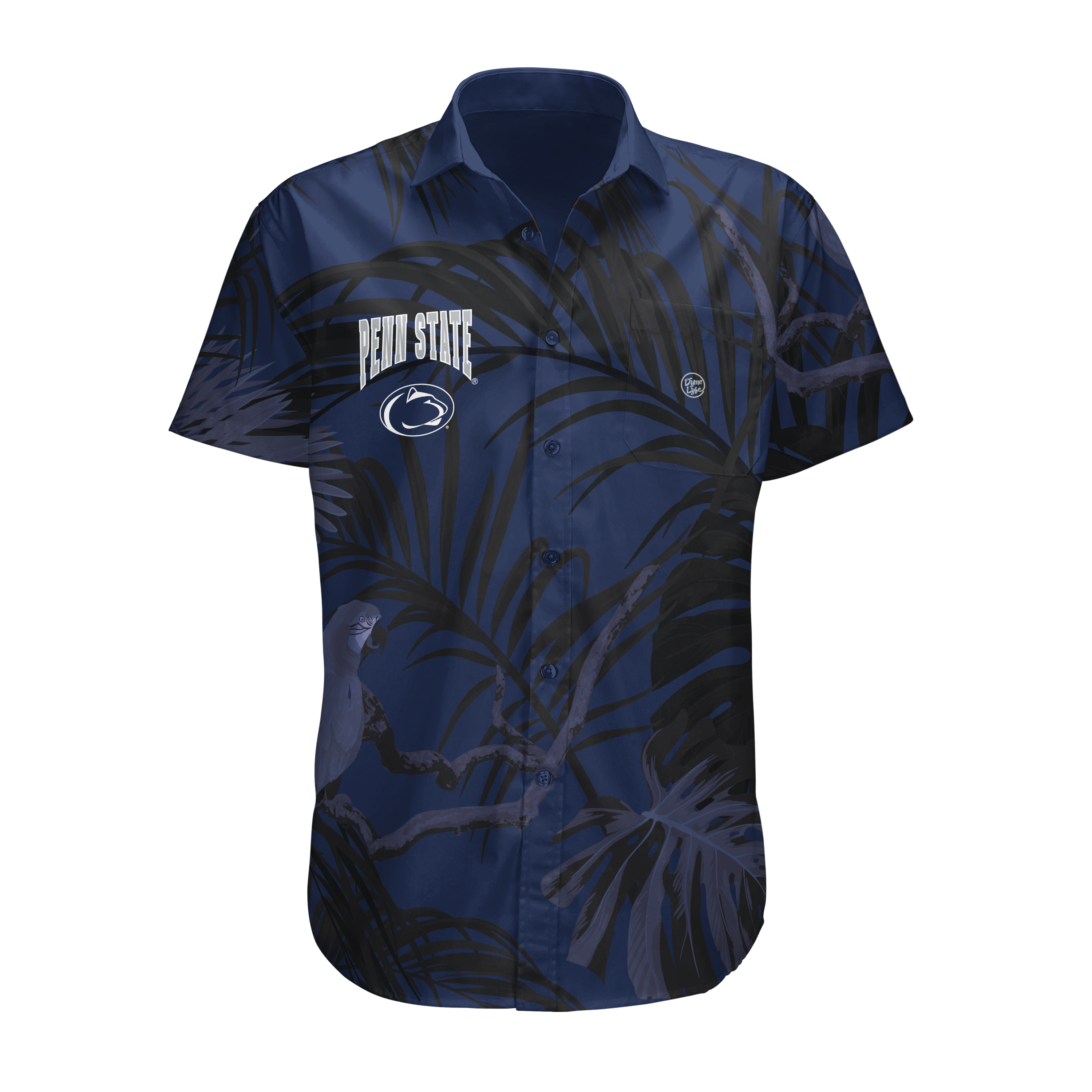 Penn State Nittany Lions Men’s Midnight Palm Button Up