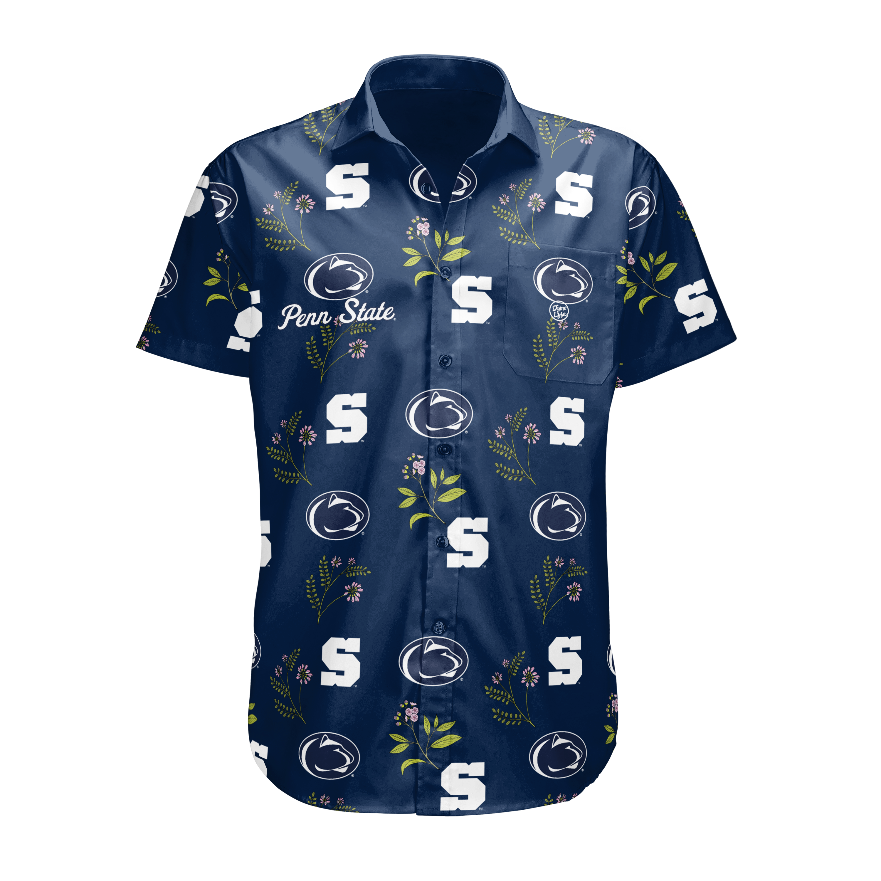Penn State Nittany Lions Men’s Logo Print Button Up