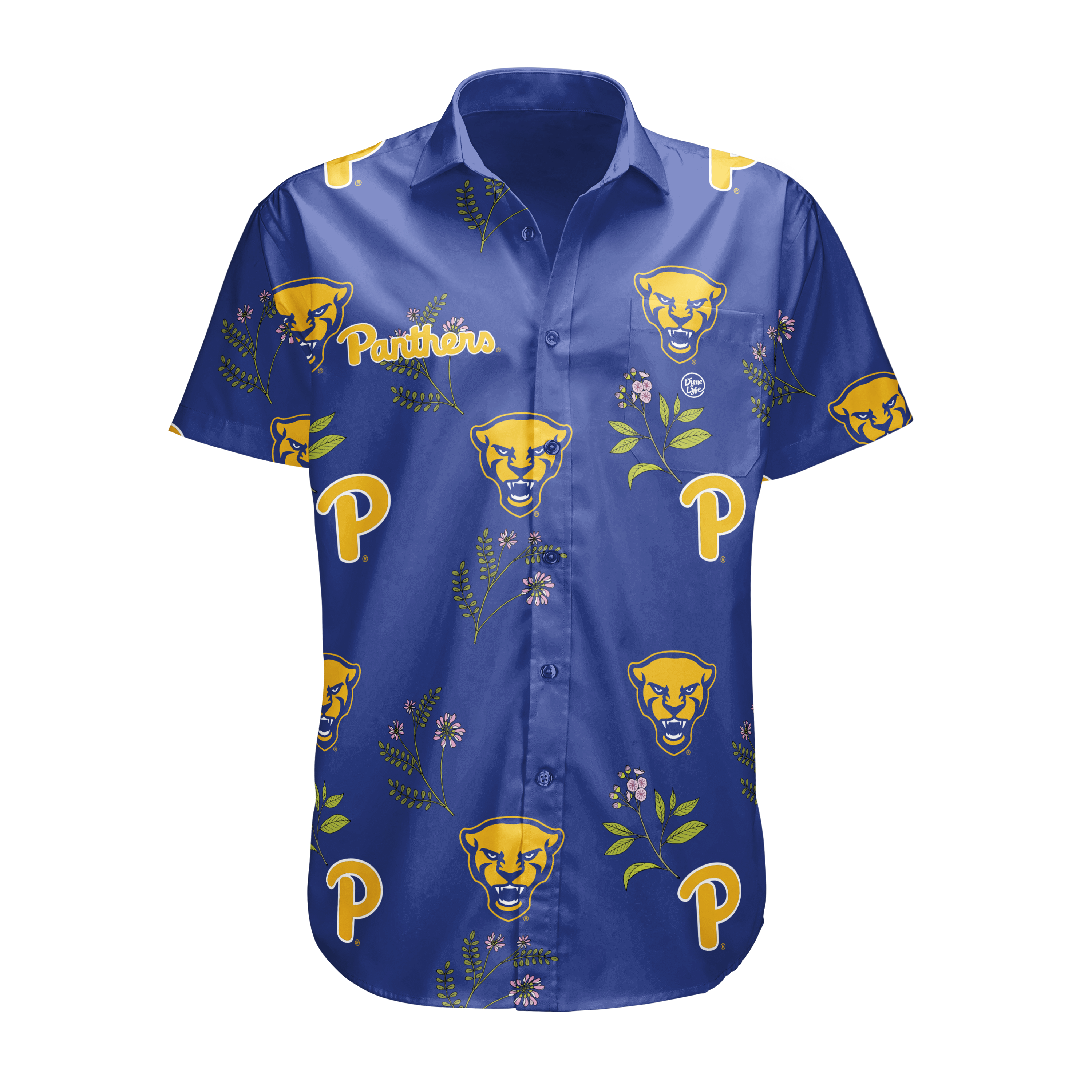 Pittsburgh Panthers Men’s Logo Print Button Up