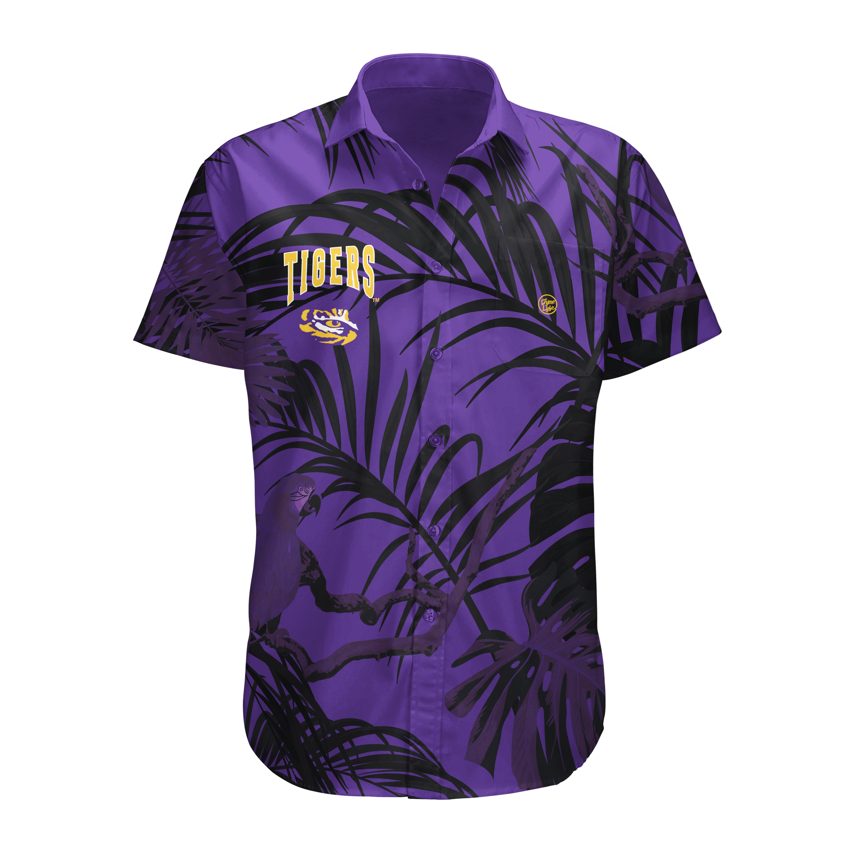 LSU Tigers Men’s Midnight Palm Button Up