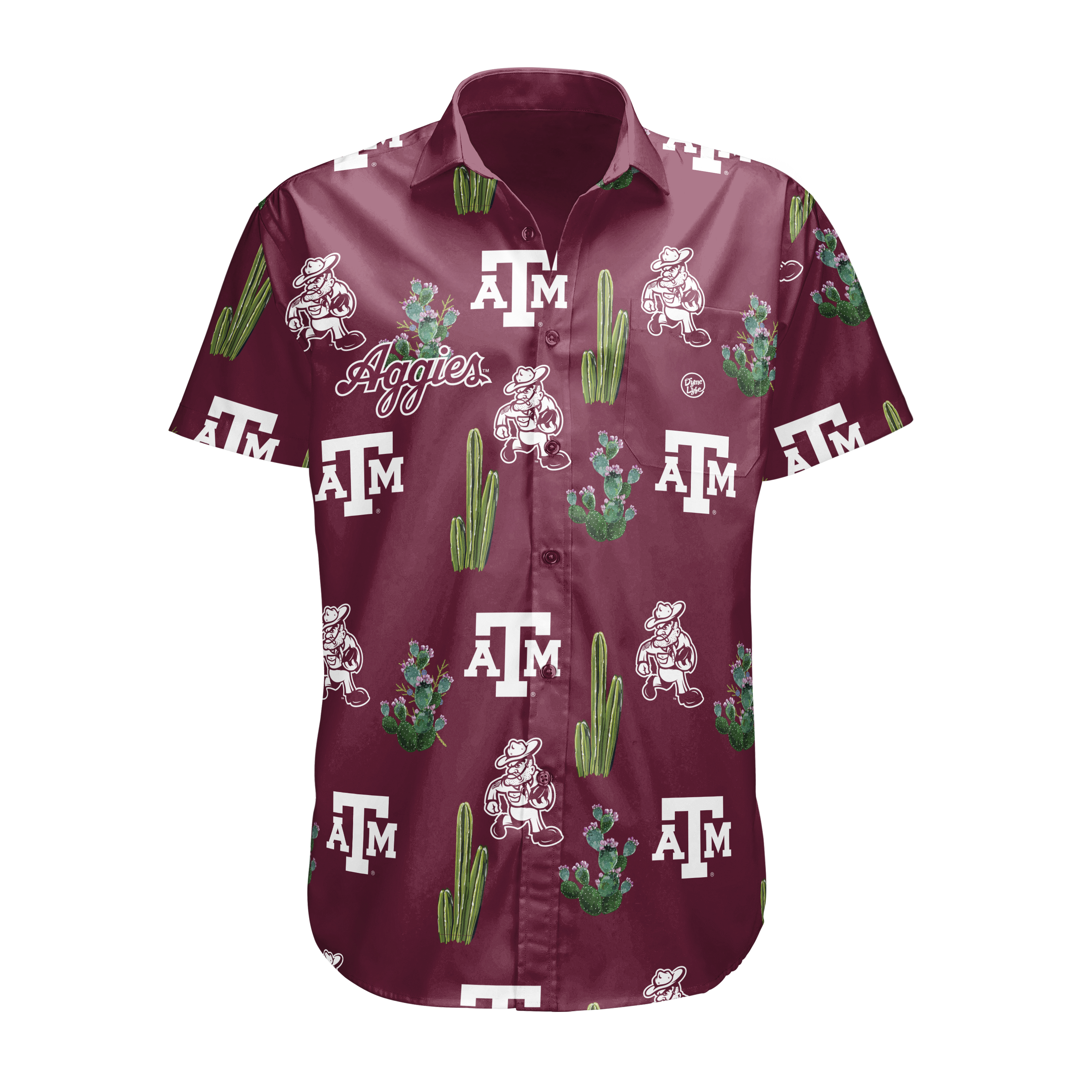 Texas A&M Aggies Men’s Logo Print Button Up