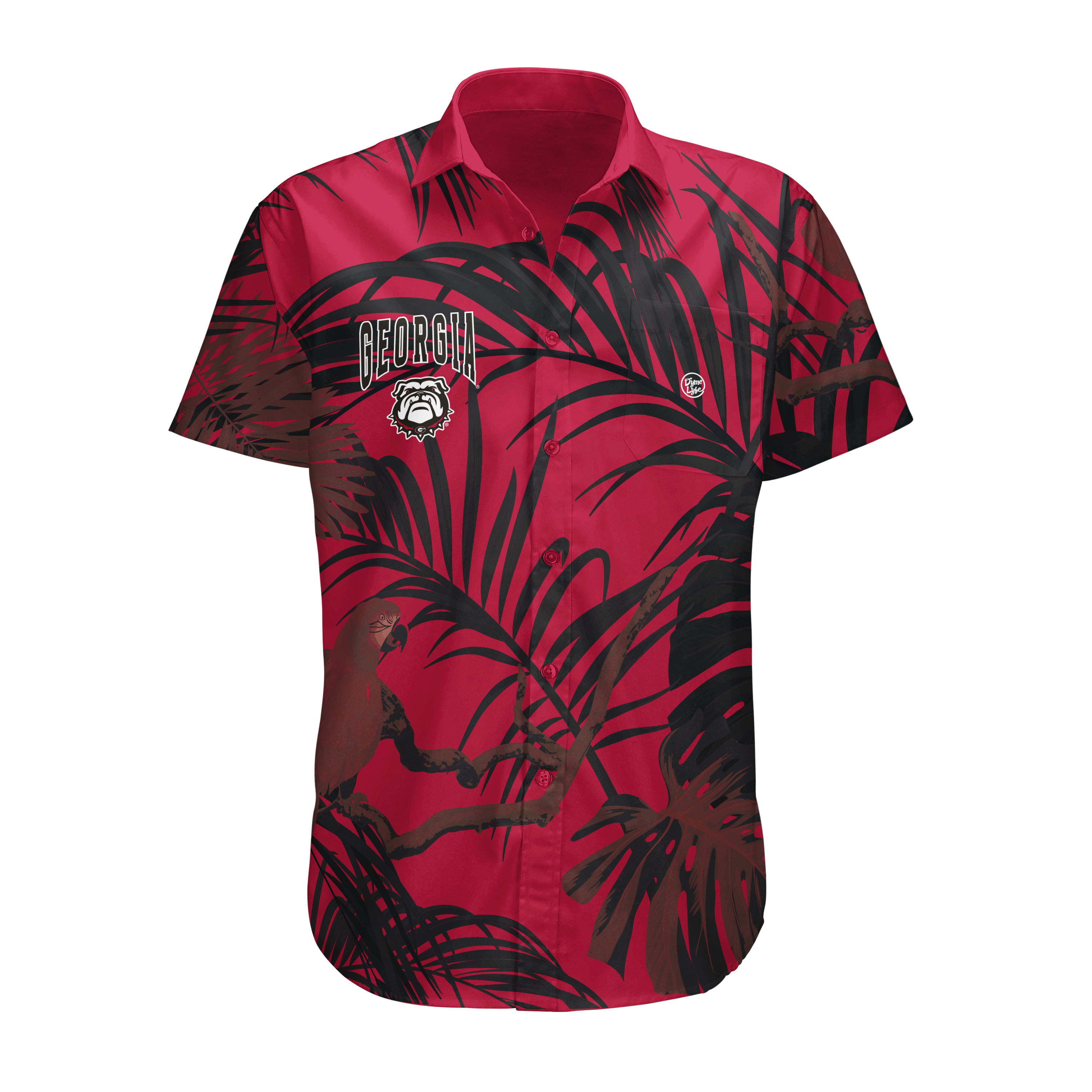 Georgia Bulldogs Men’s Midnight Palm Button Up