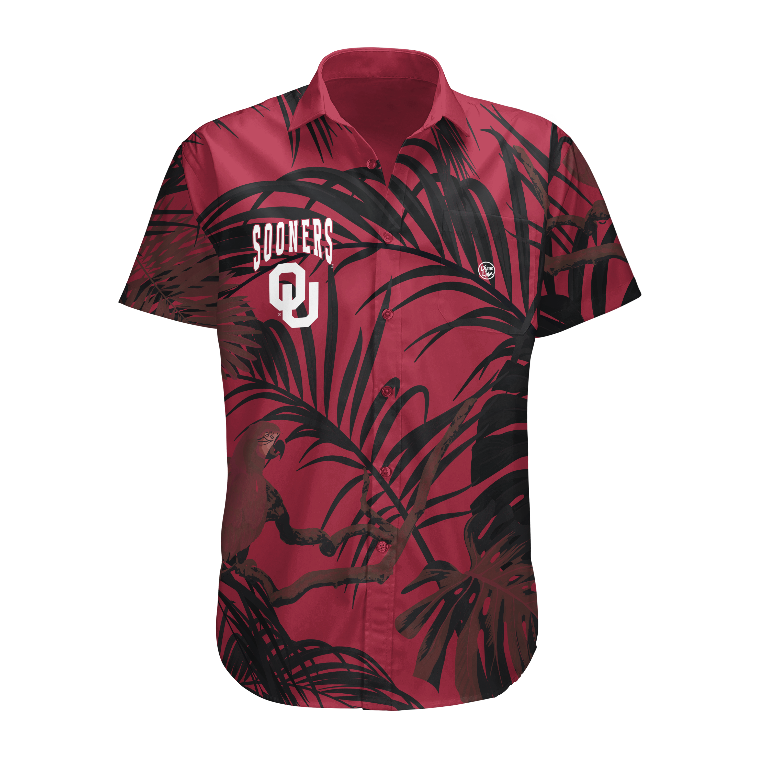 Oklahoma Sooners Men’s Midnight Palm Button Up