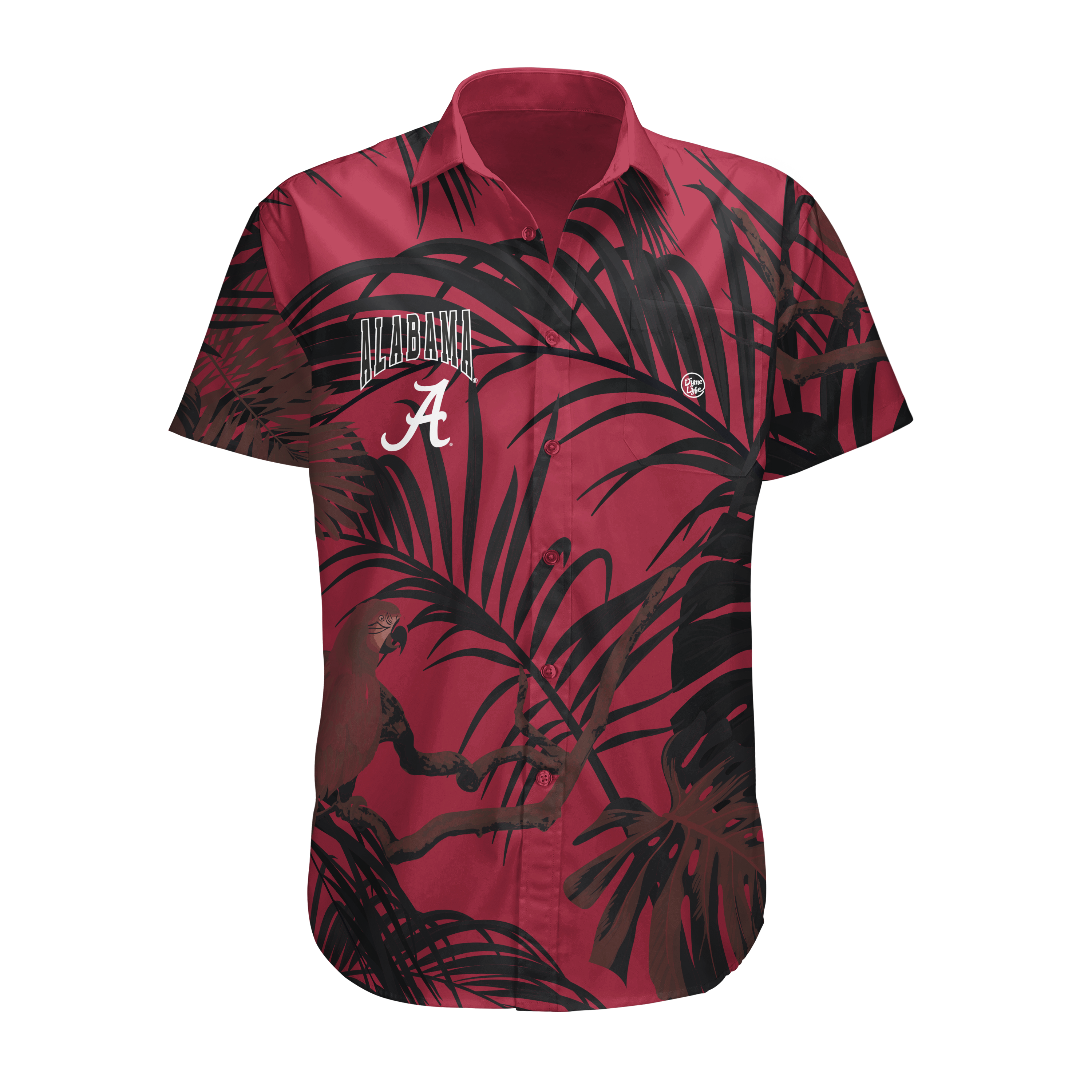 Alabama Crimson Tide Men’s Midnight Palm Button Up