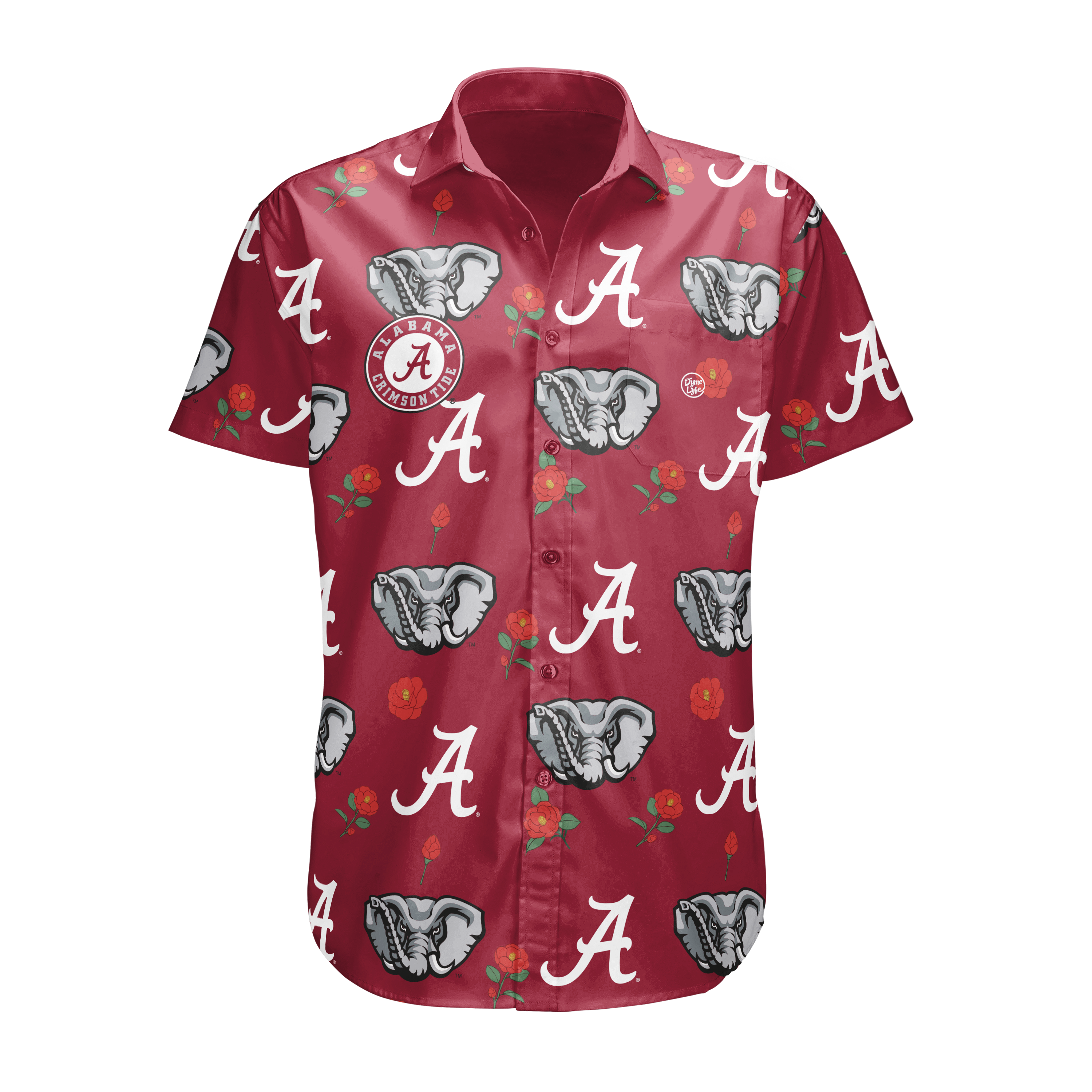 Alabama Crimson Tide Men’s Logo Print Button Up