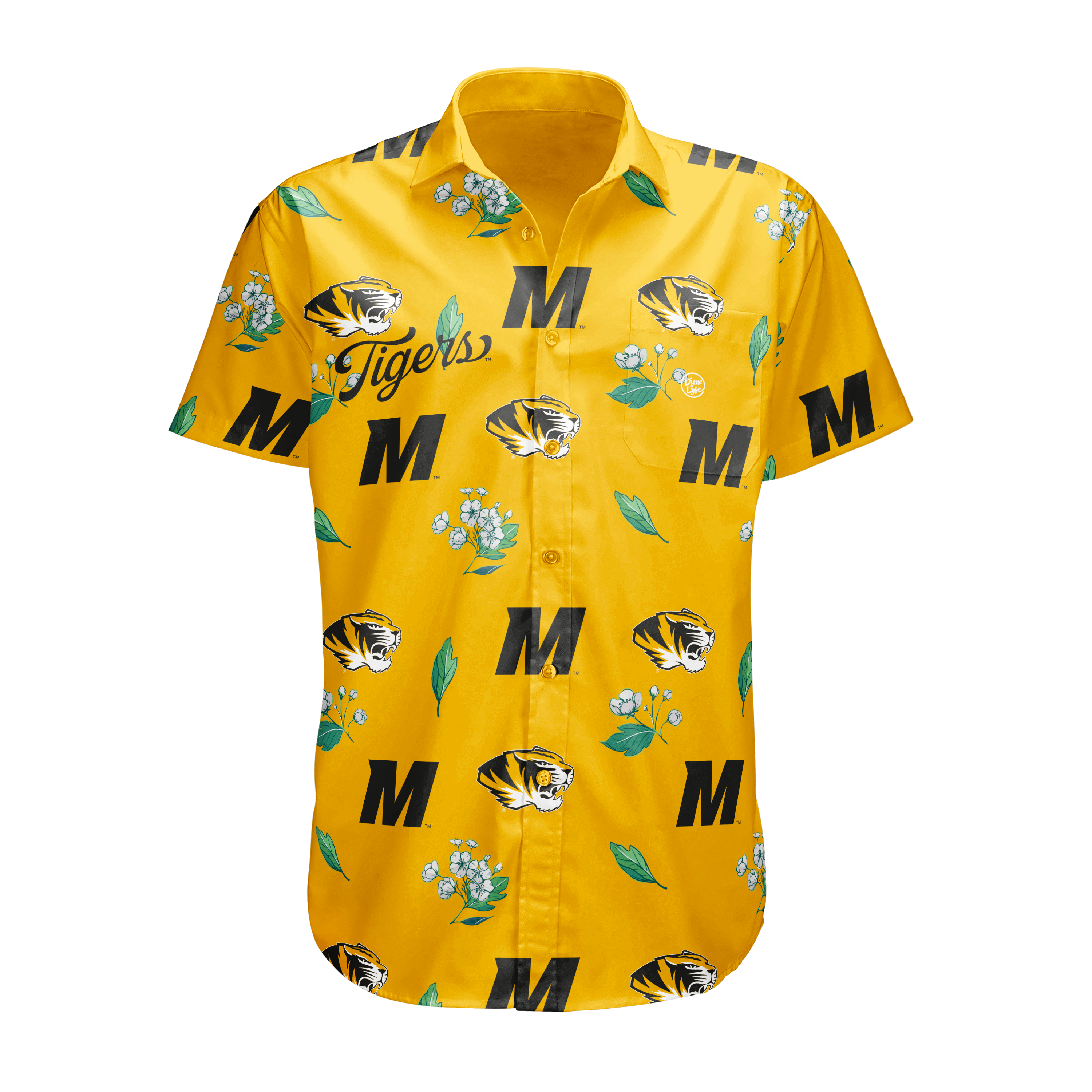 Missouri Tigers Men’s Logo Print Button Up
