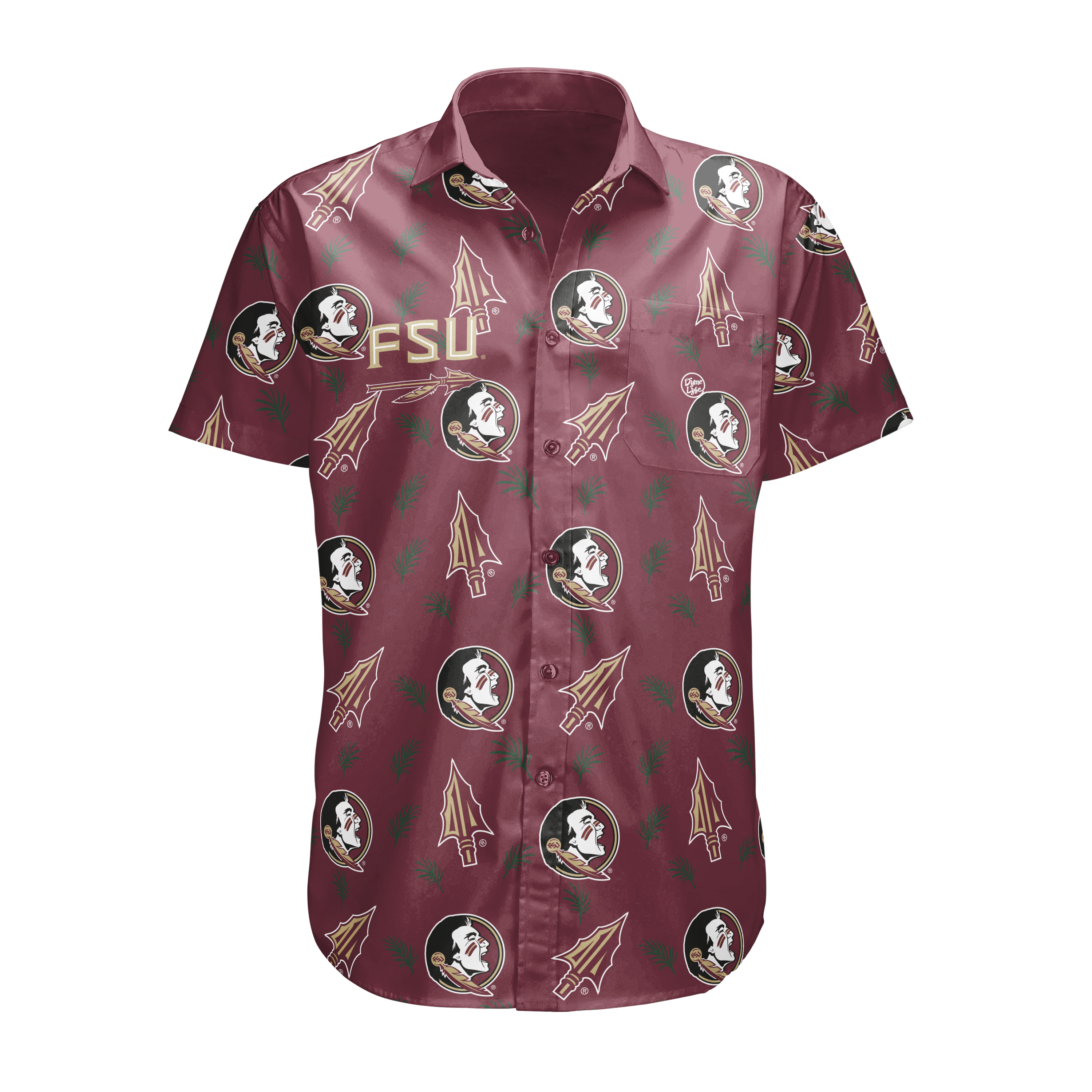 Florida State Seminoles Men’s Midnight Palm Button Up
