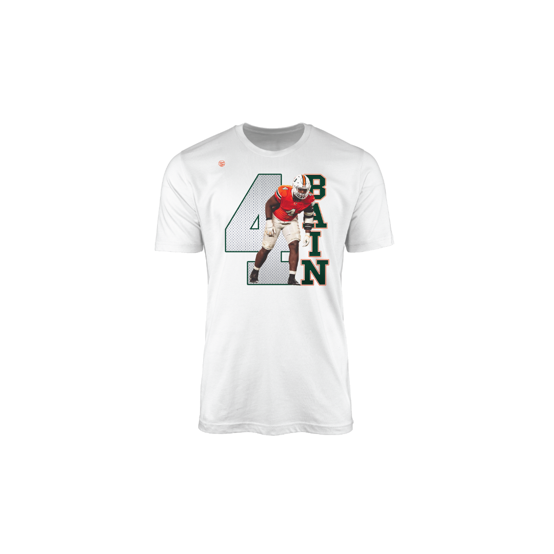 Miami Hurricanes Youth Bain 4 Tee