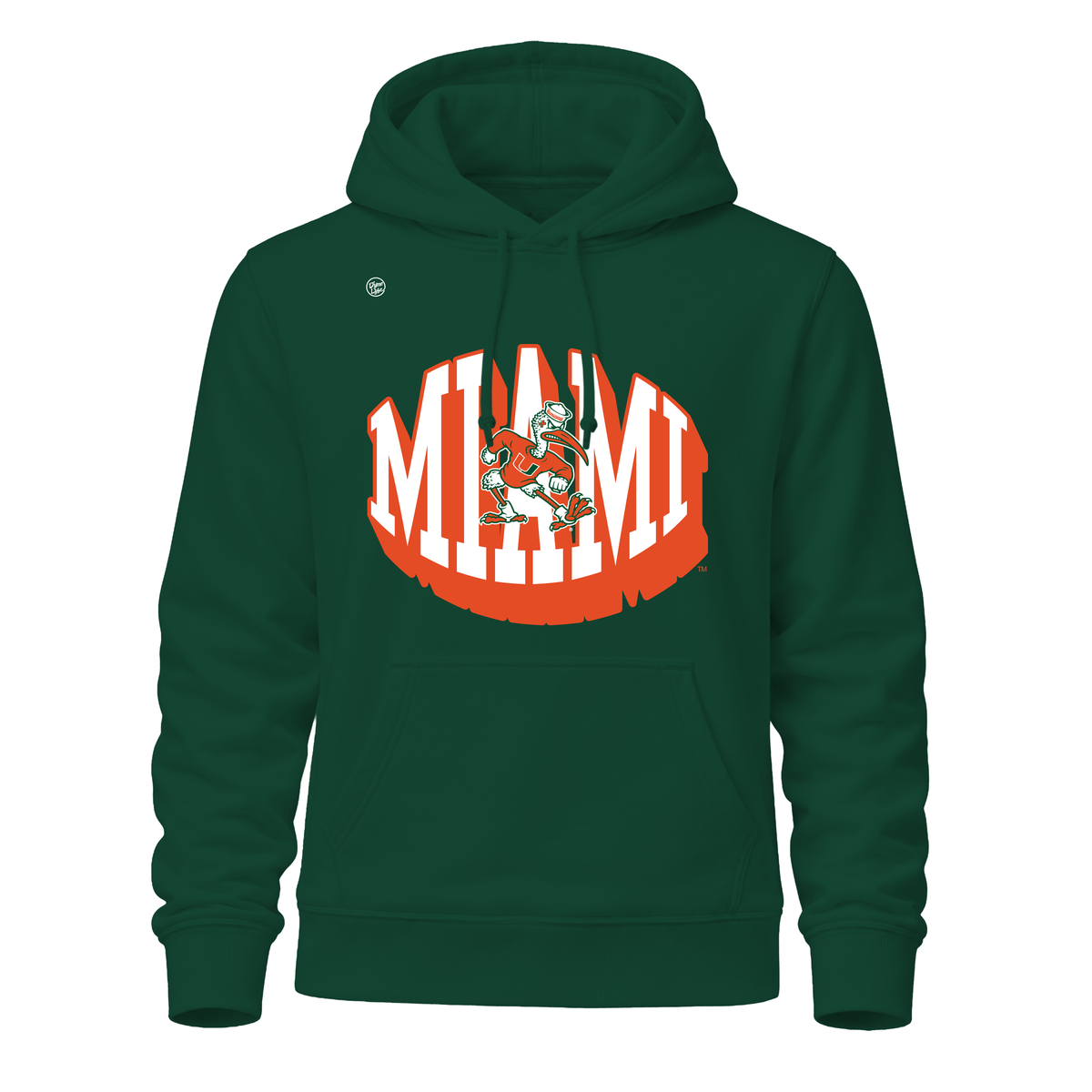 Miami Hurricanes Men's Statement Hoodie - Forest Green