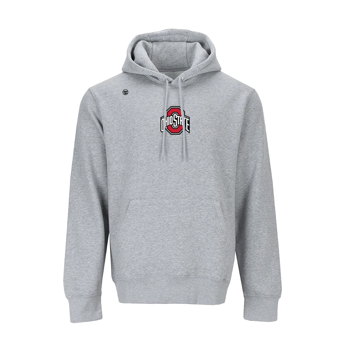 Ohio State Buckeyes Men's Center Logo Hoodie - Heather Gray