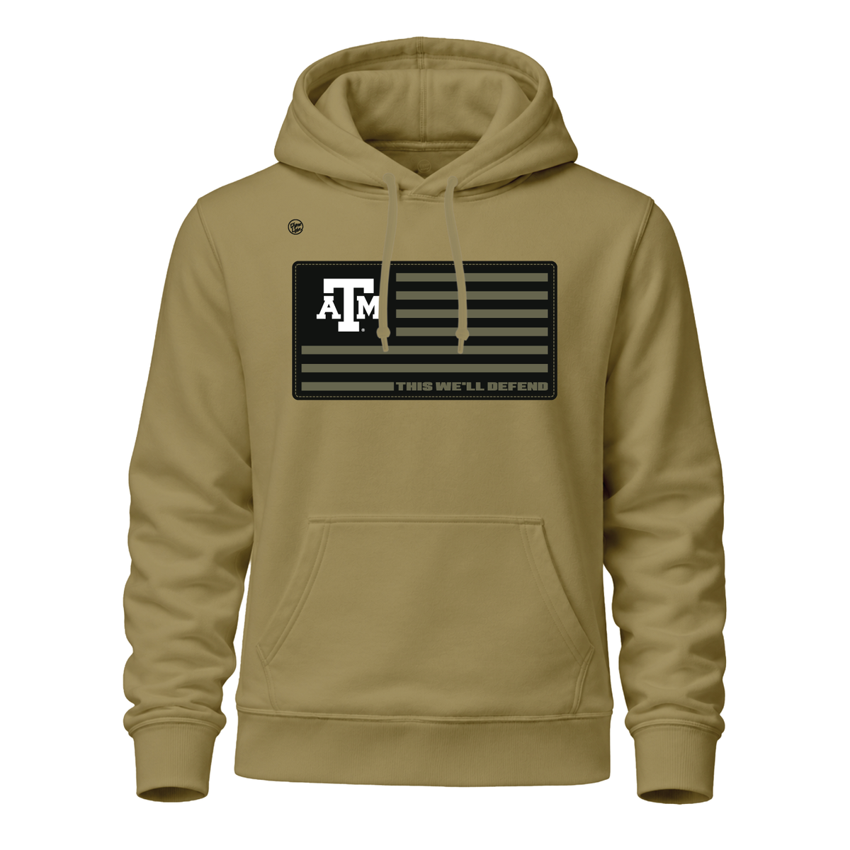 Texas A&M Aggies Men's Defend Hoodie - Khaki
