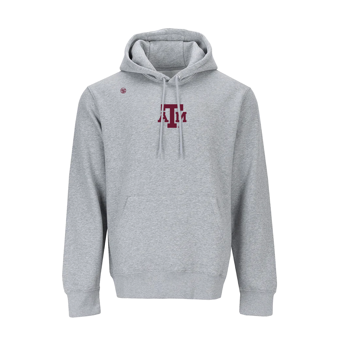 Texas A&M Aggies Men's Center Logo Hoodie - Heather Gray