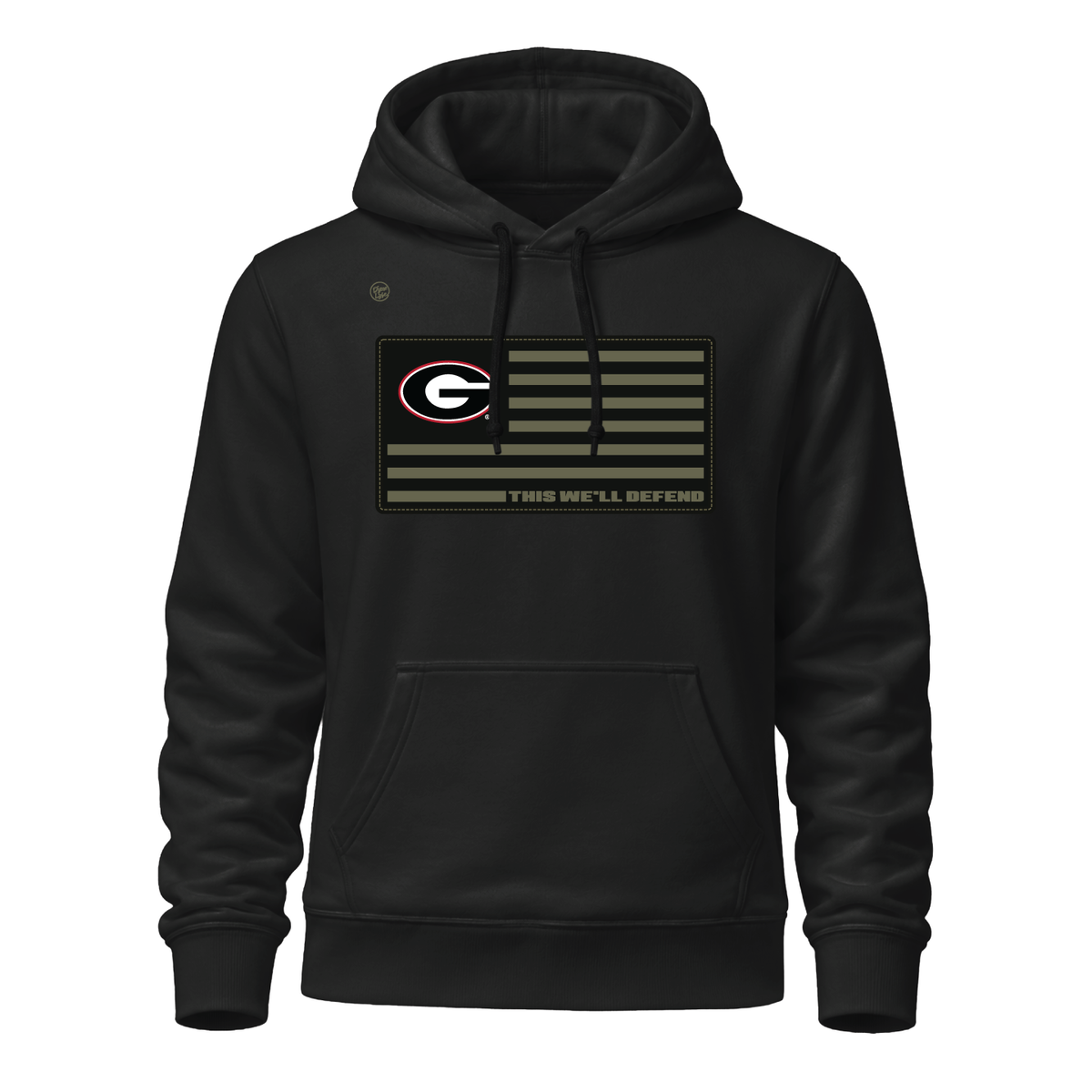 Georgia Bulldogs Men's Defend Hoodie - Black