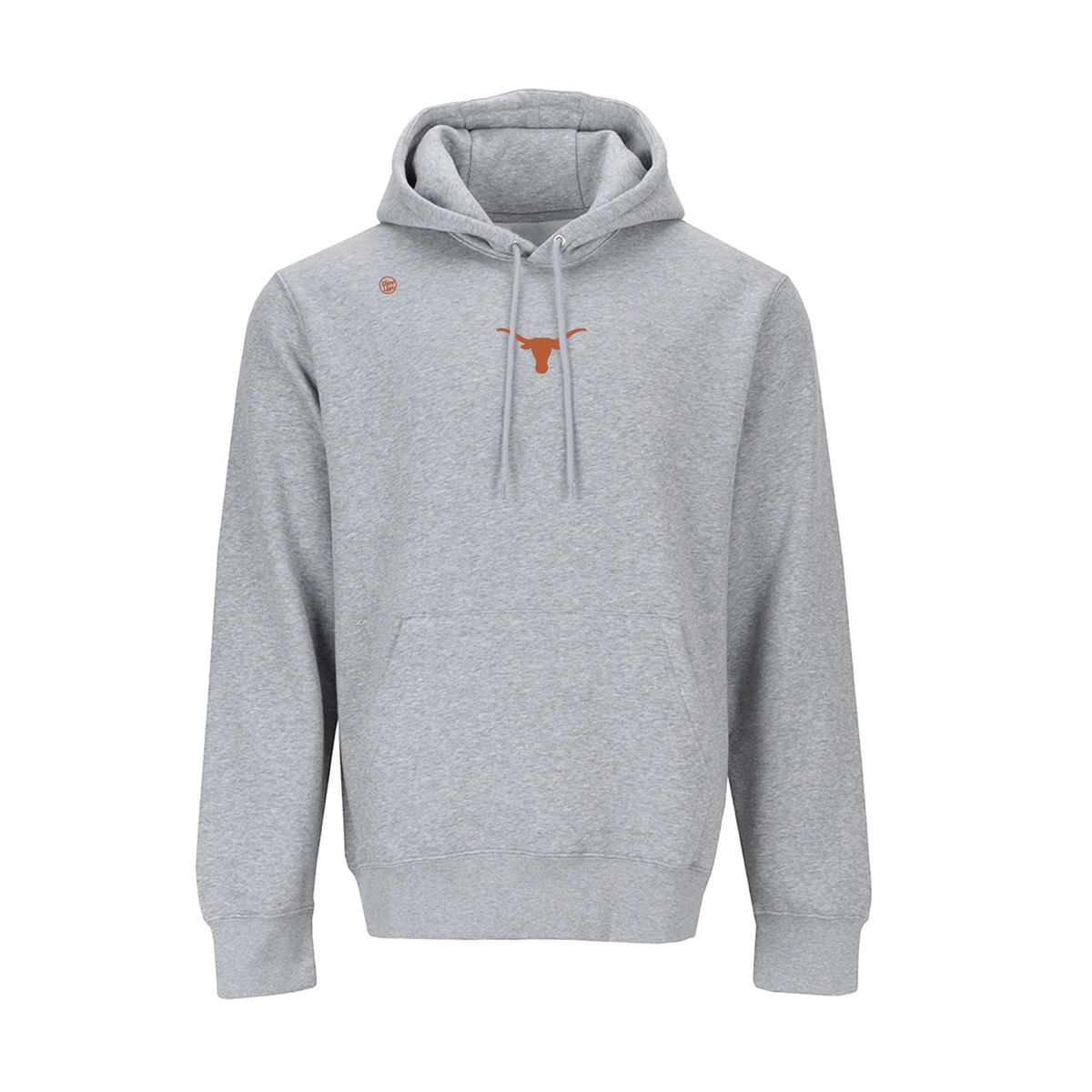 Texas Longhorns Men's Center Logo Hoodie - Heather Gray