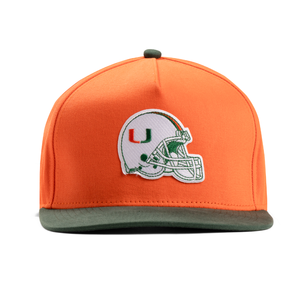 Miami Hurricanes Helmet Stitched Snapback