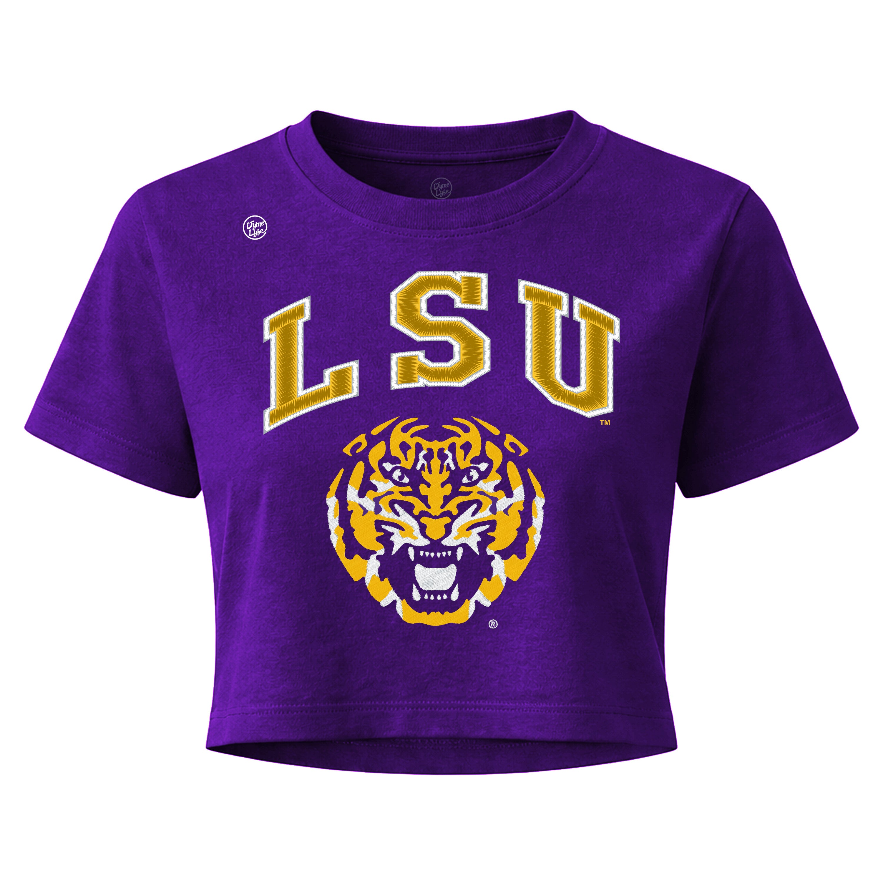 LSU Tigers Women's Vintage Arch Crop Top