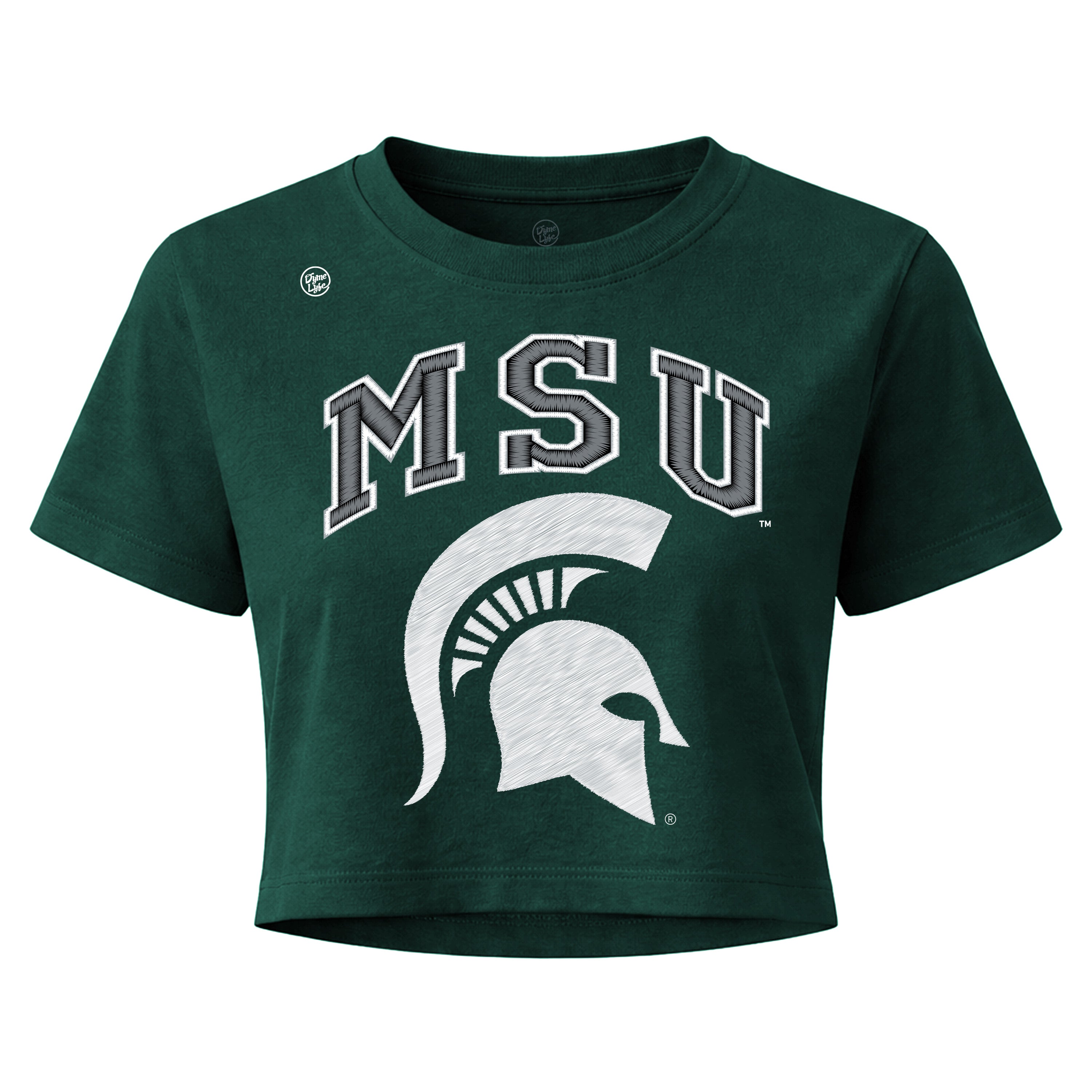 Michigan State Spartans Women's Vintage Arch Crop Top