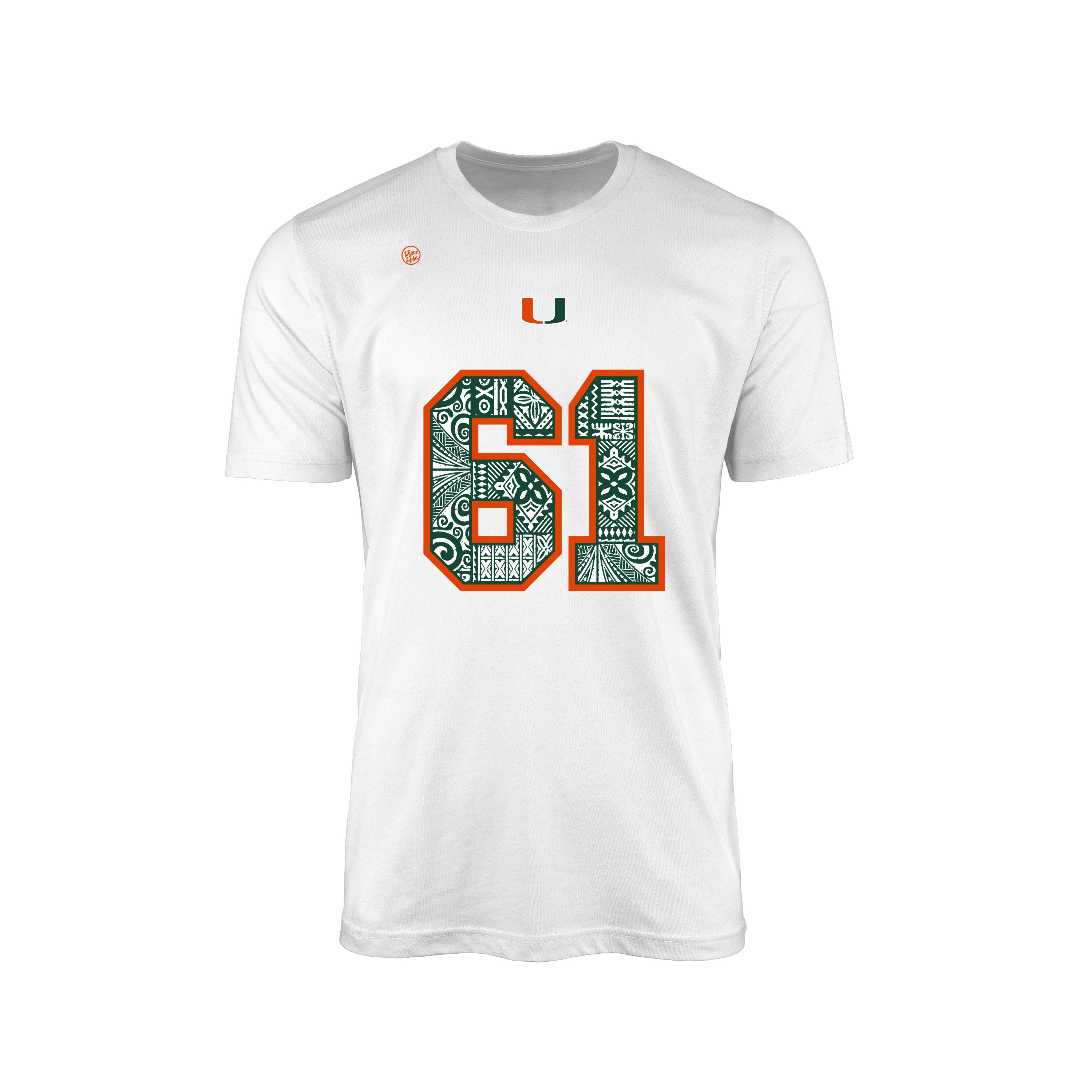 Miami Hurricanes Men's Francis Name & Number Tee