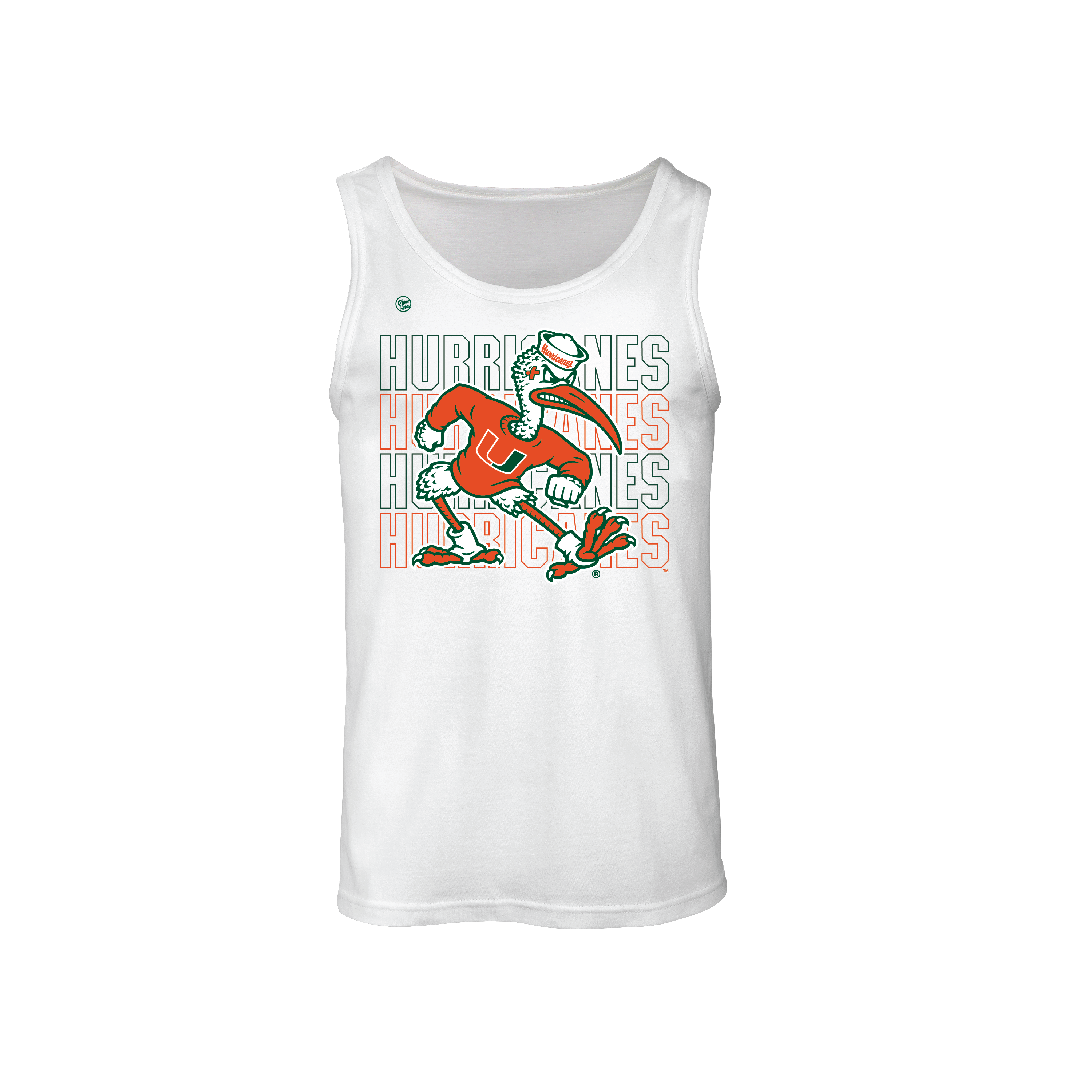 Miami Hurricanes Men's Stacked Tank