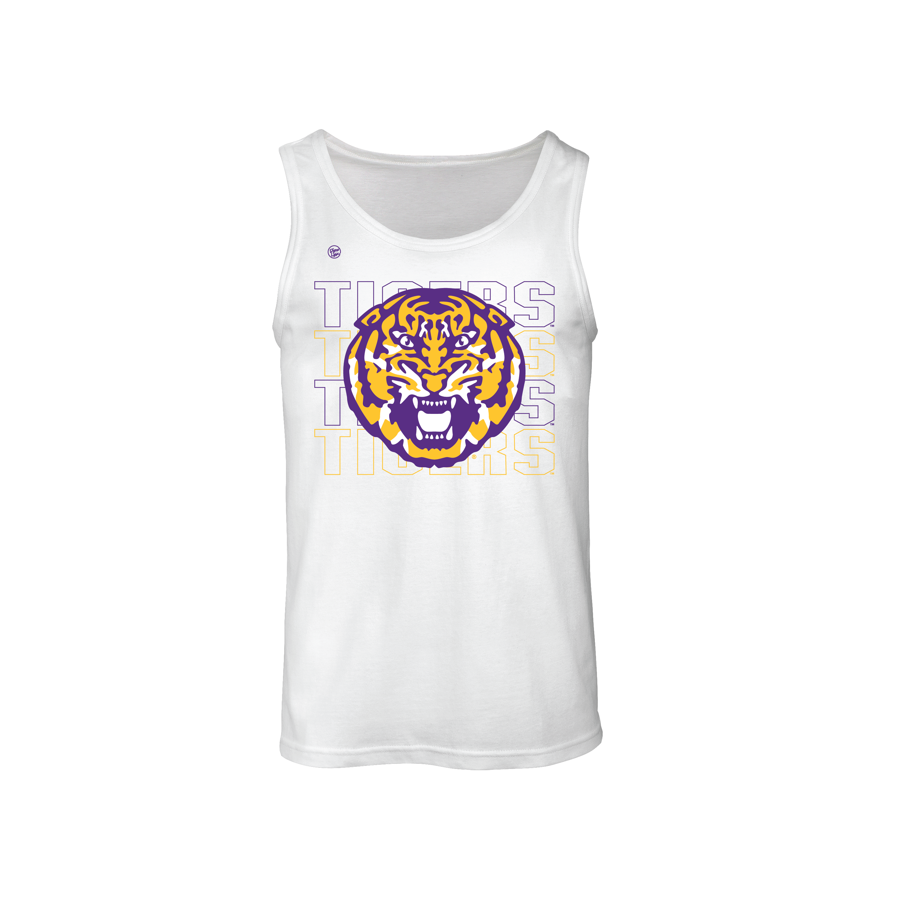 LSU Tigers Men's Stacked Tank