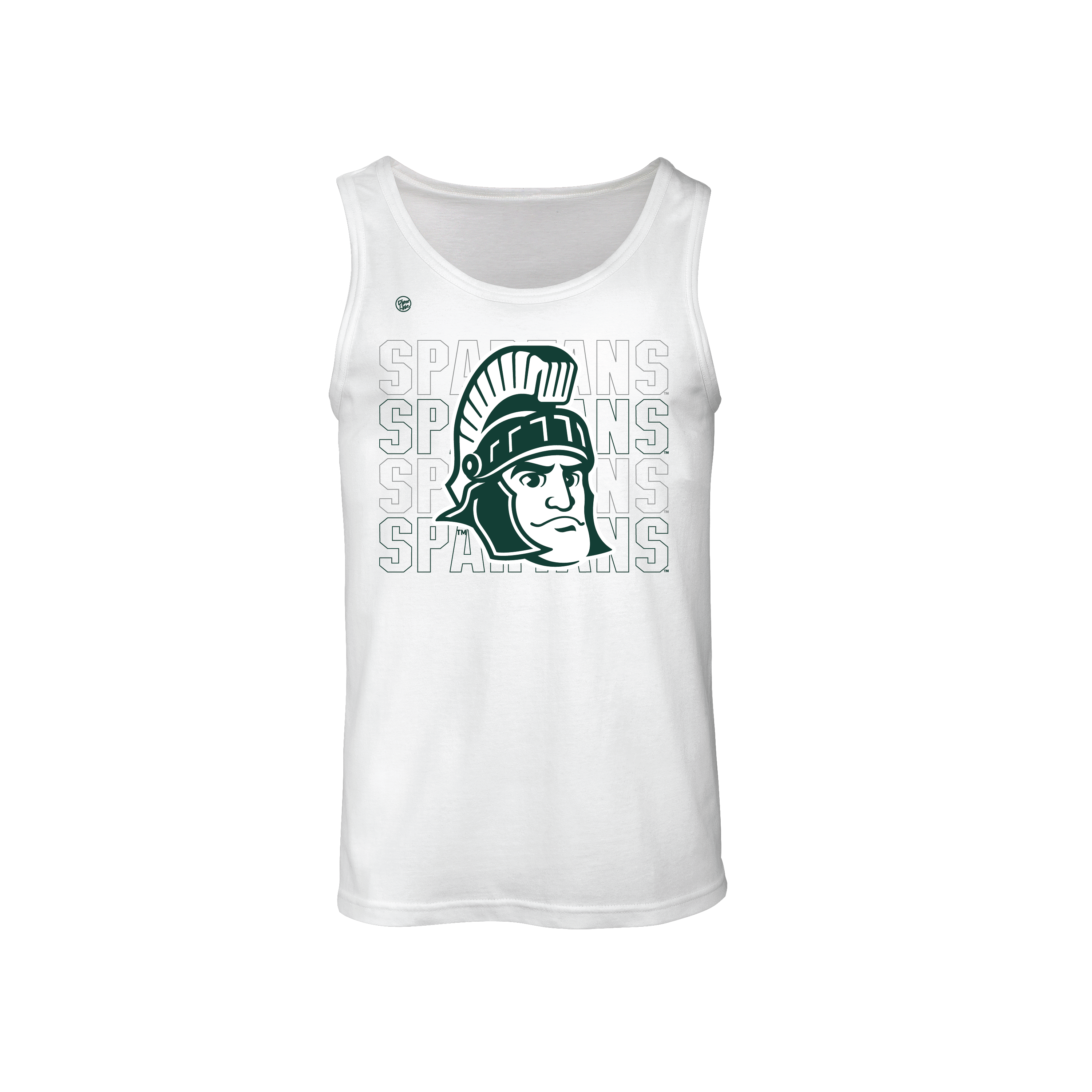 Michigan State Spartans Men's Stacked Tank