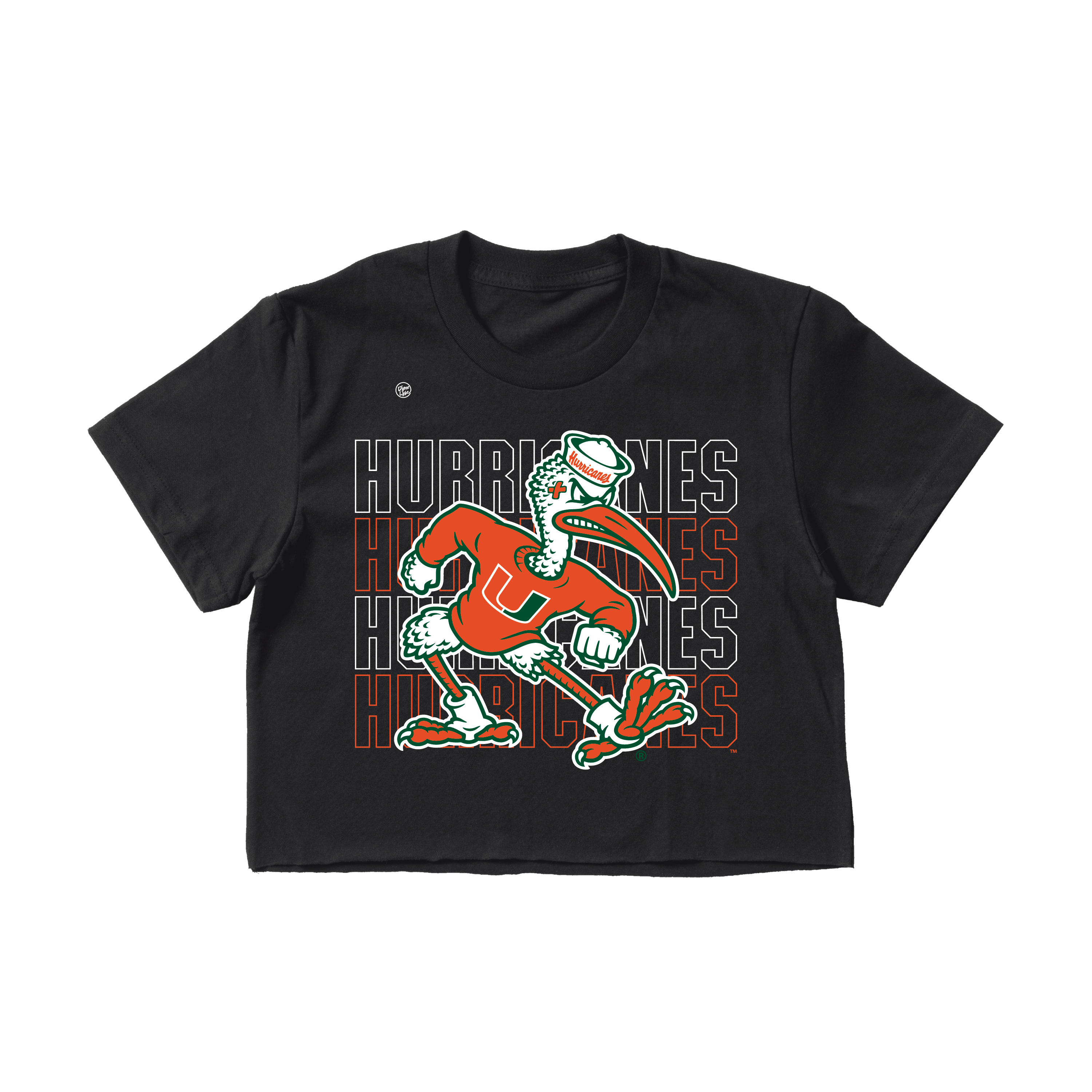 Miami Hurricanes Women's Stacked Crop