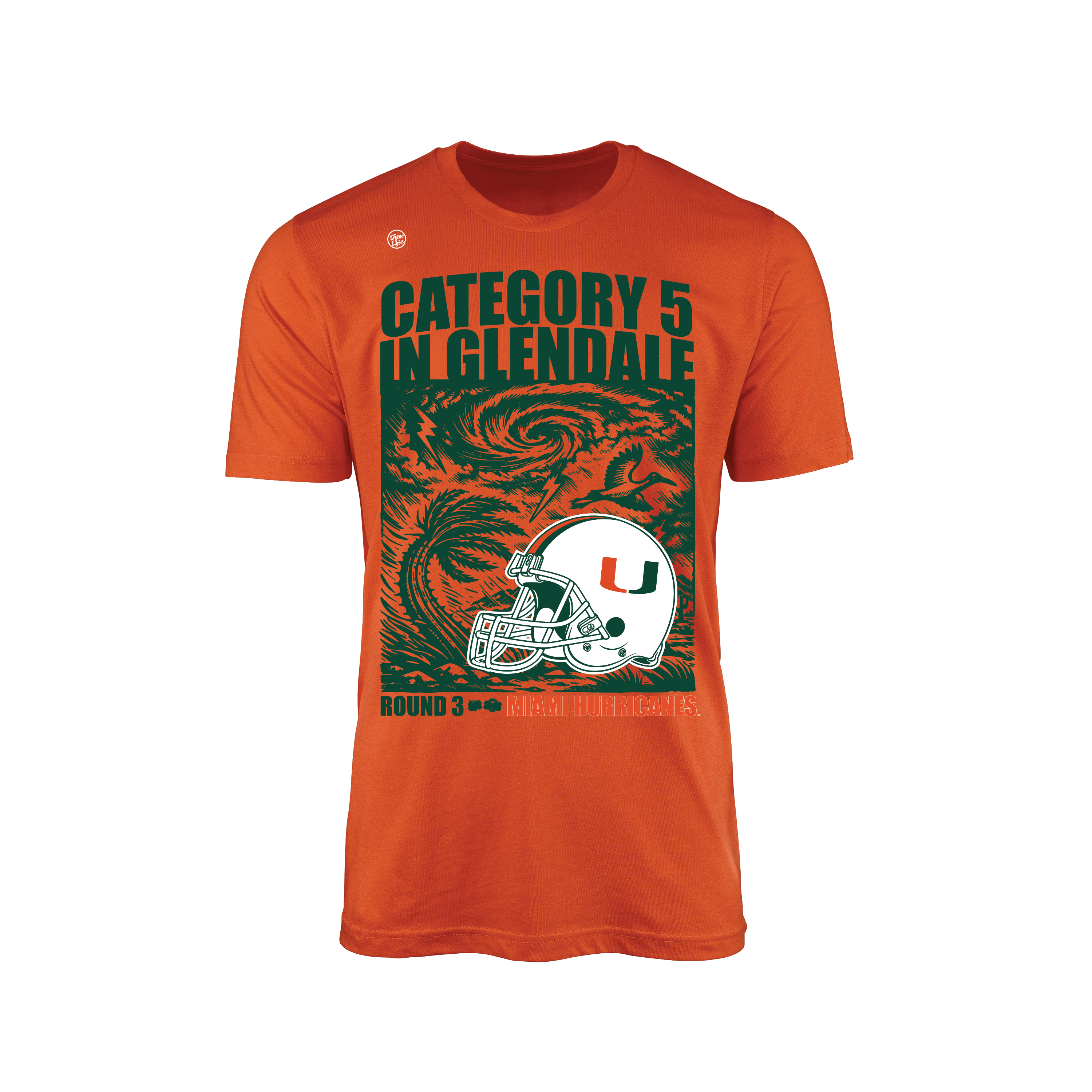 Miami Hurricanes Men's Round 3 Tee