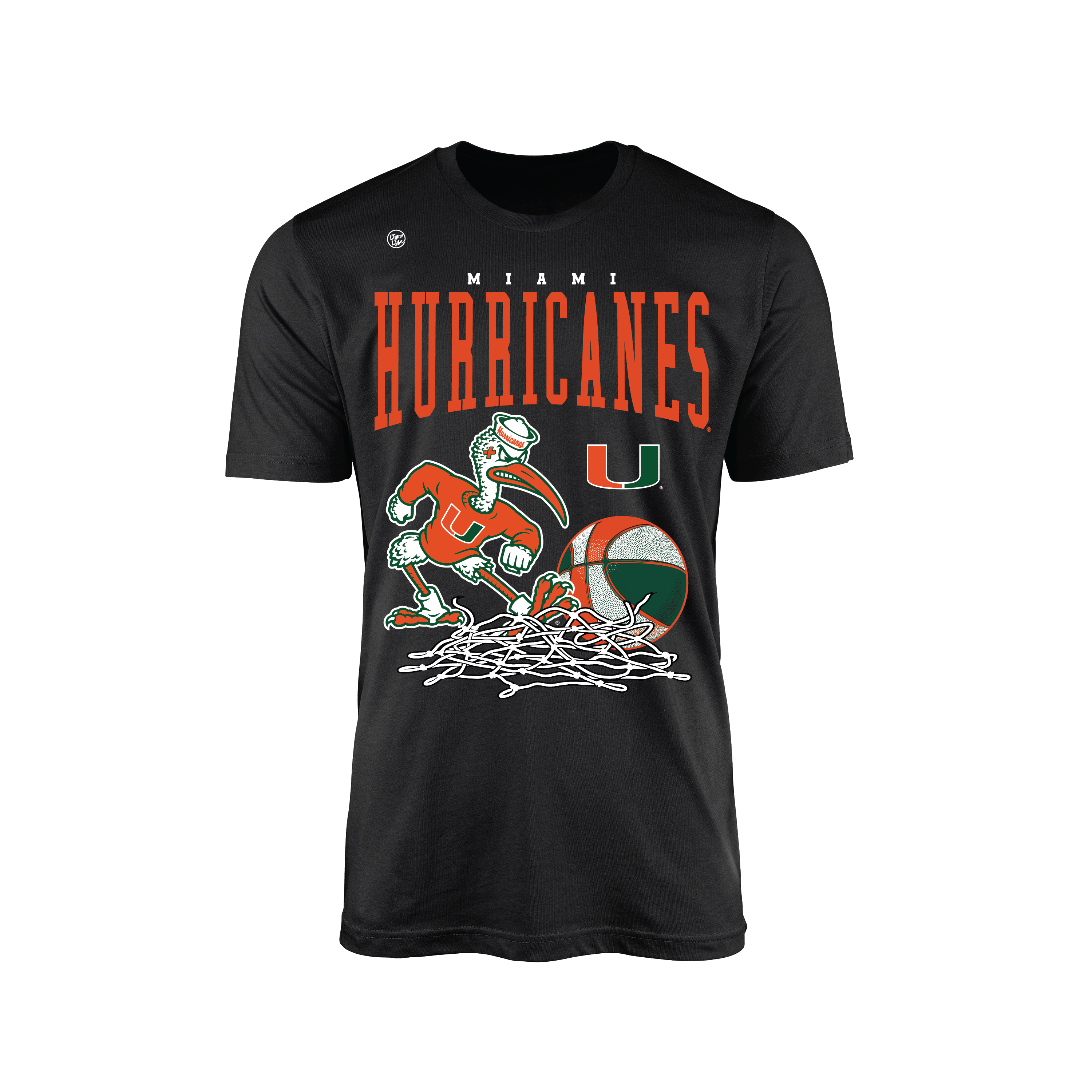 Miami Hurricanes Men's Hoops Tee