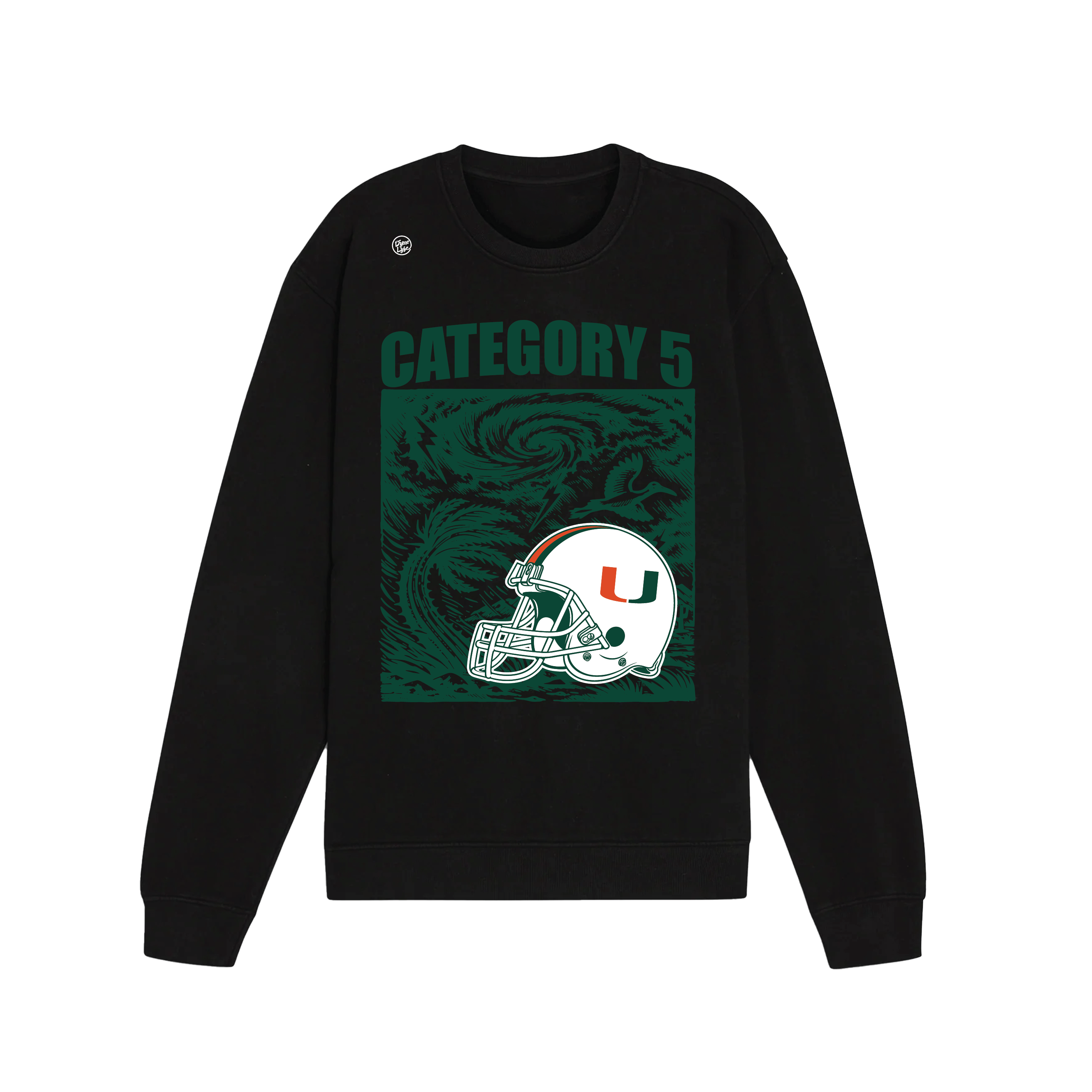 Miami Hurricanes Men's Category 5 Crew Sweatshirt