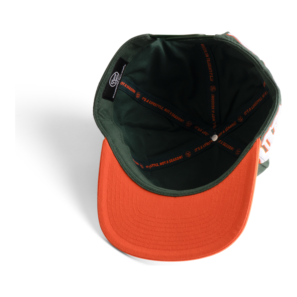 Miami Hurricanes Green Old English Snapback