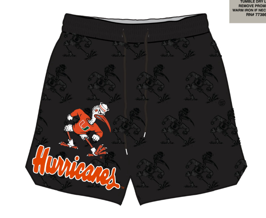 Miami Hurricanes Men's Sebastian Print Shorts