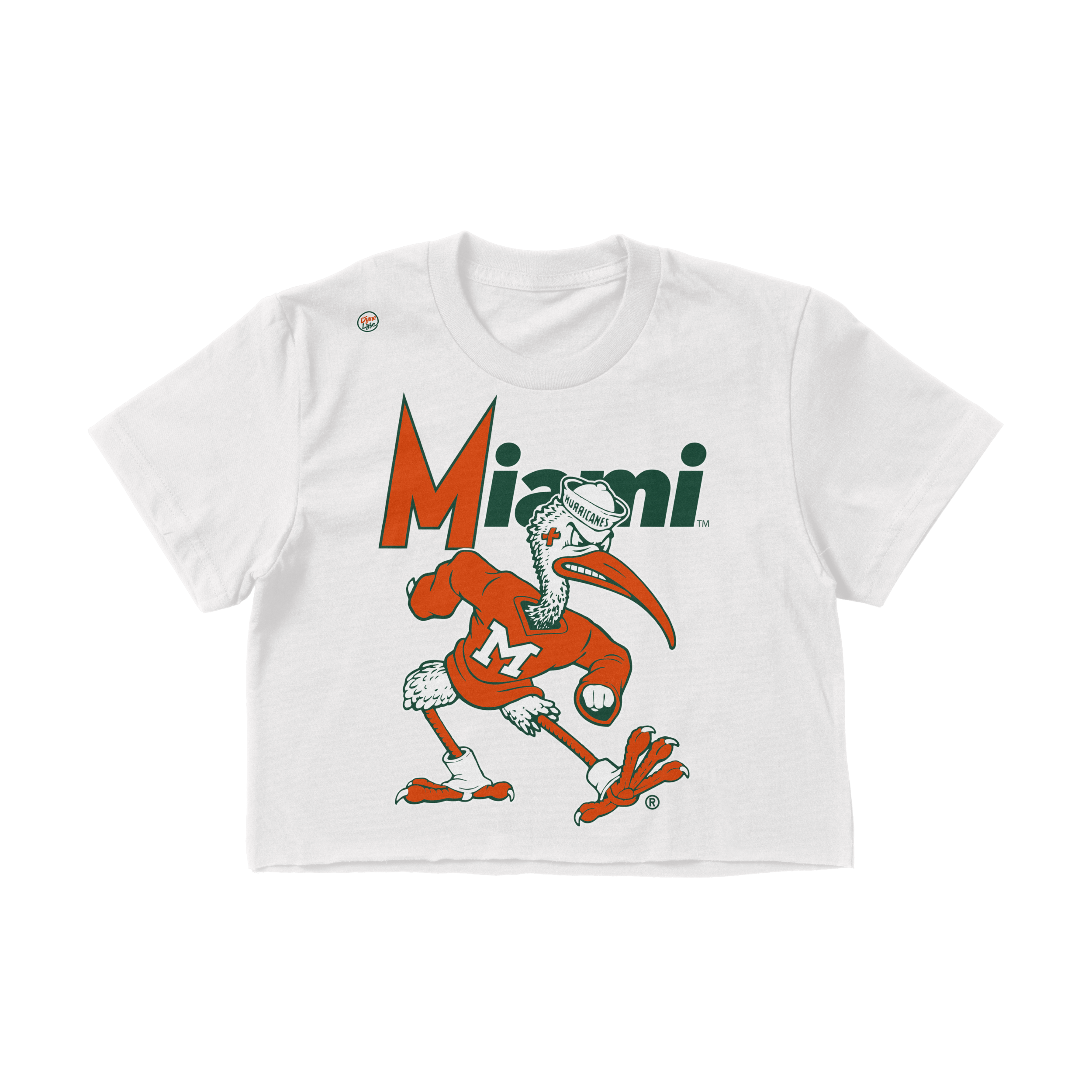 Miami Hurricanes Women's Logo Crop