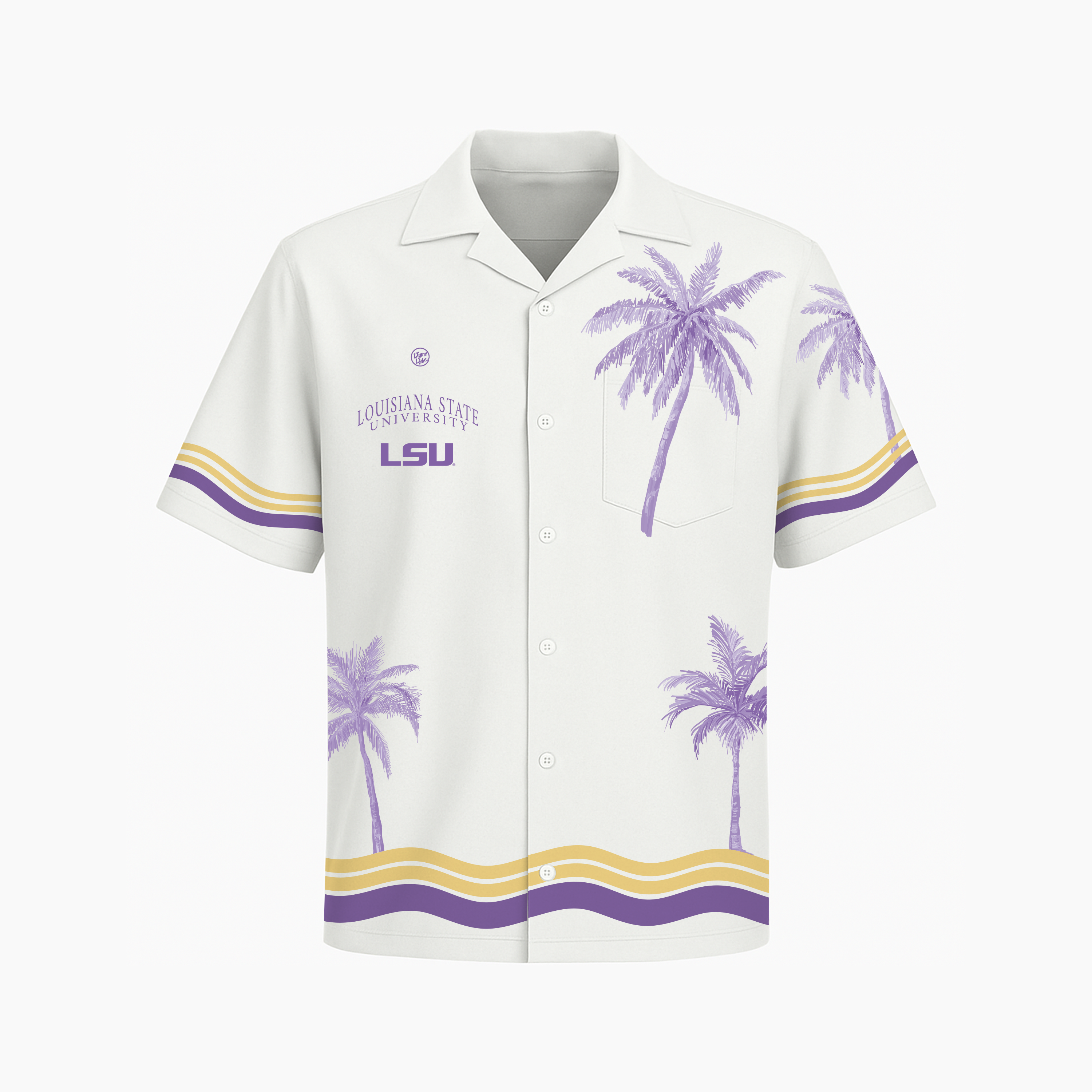 LSU Tigers Men’s Cabana Button Up