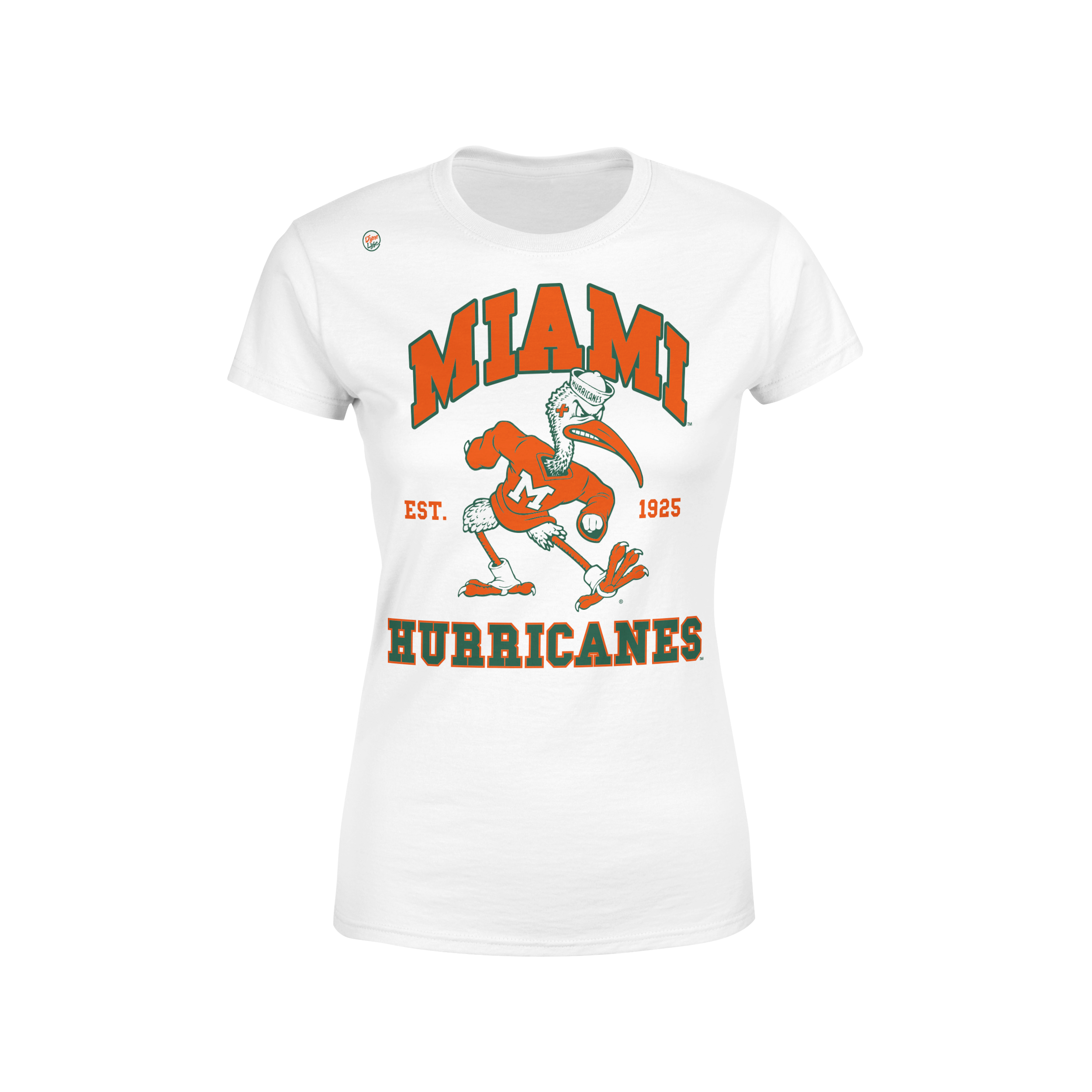 Miami Hurricanes Dyme Lyfe Half Zubaz Half Dyme Shorts - Orange/Green