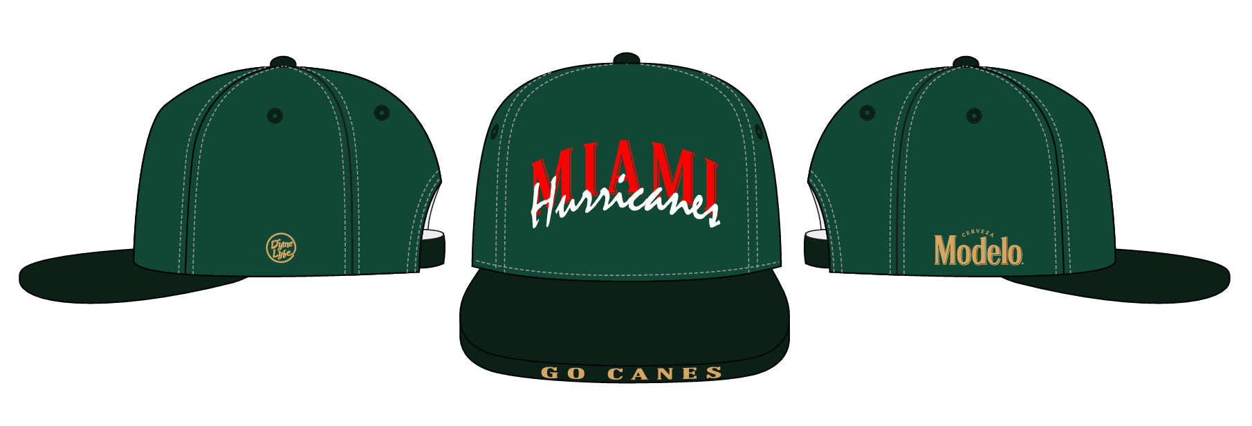 Miami Hurricanes Modelo Hat