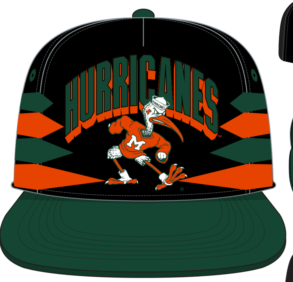 Miami hurricanes fitted hat shop