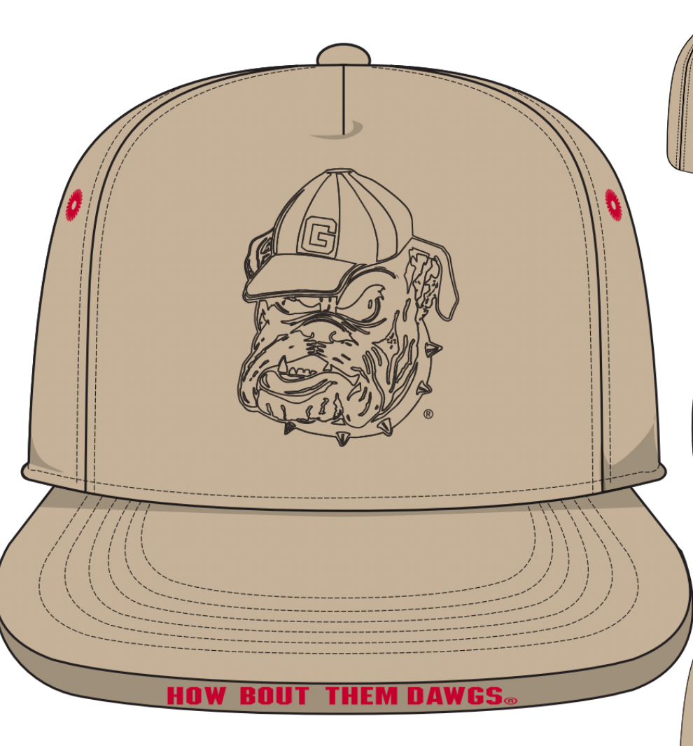 Georgia Bulldogs Outline Snapback