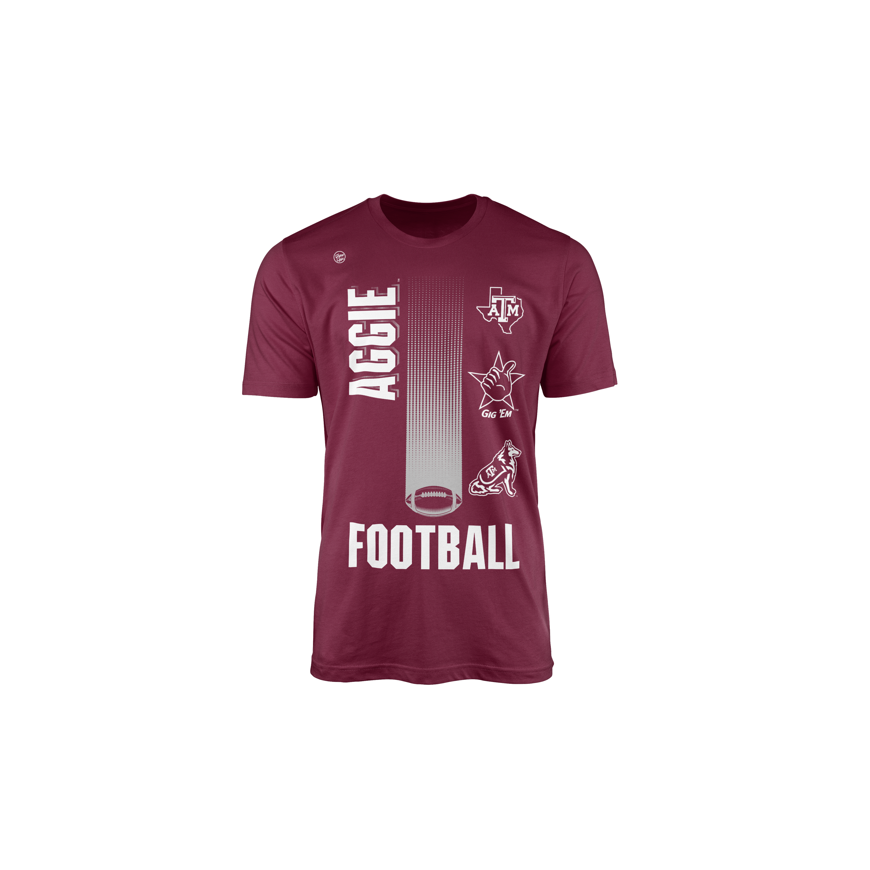 Texas A&M Aggies Youth Football Logo Tee