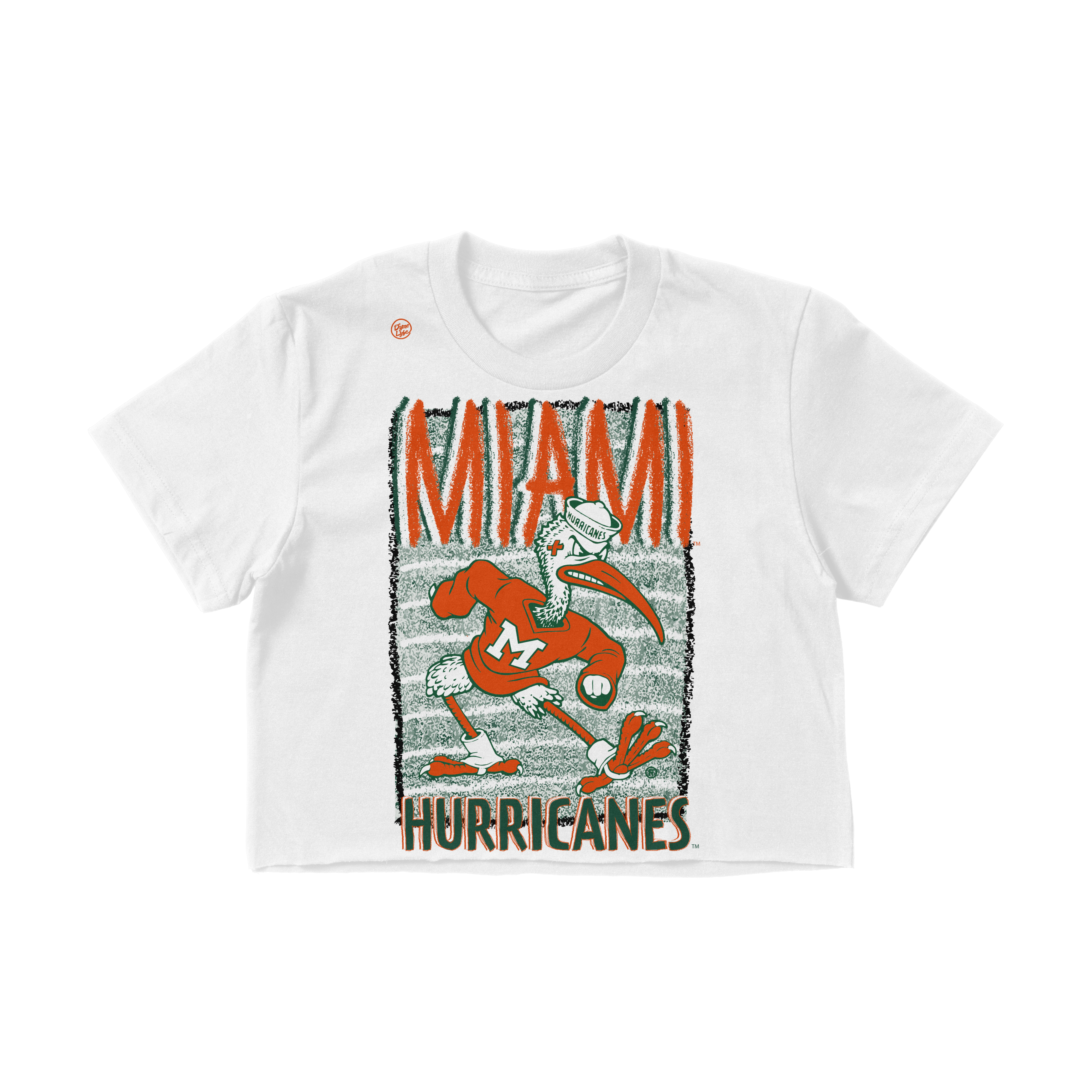 Miami Hurricanes Women’s Crayon Crop Top