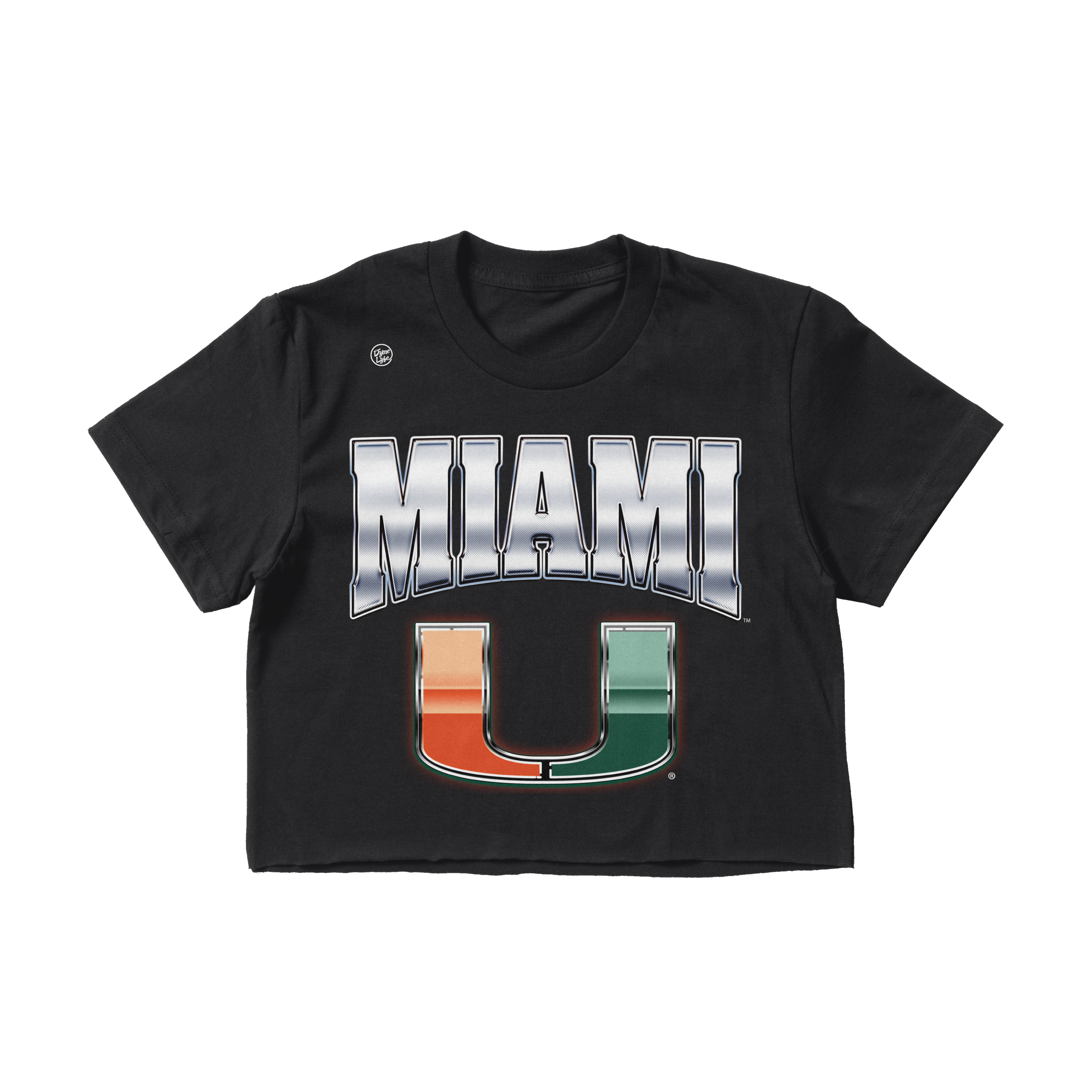 Miami Hurricanes Women's Mirror Crop