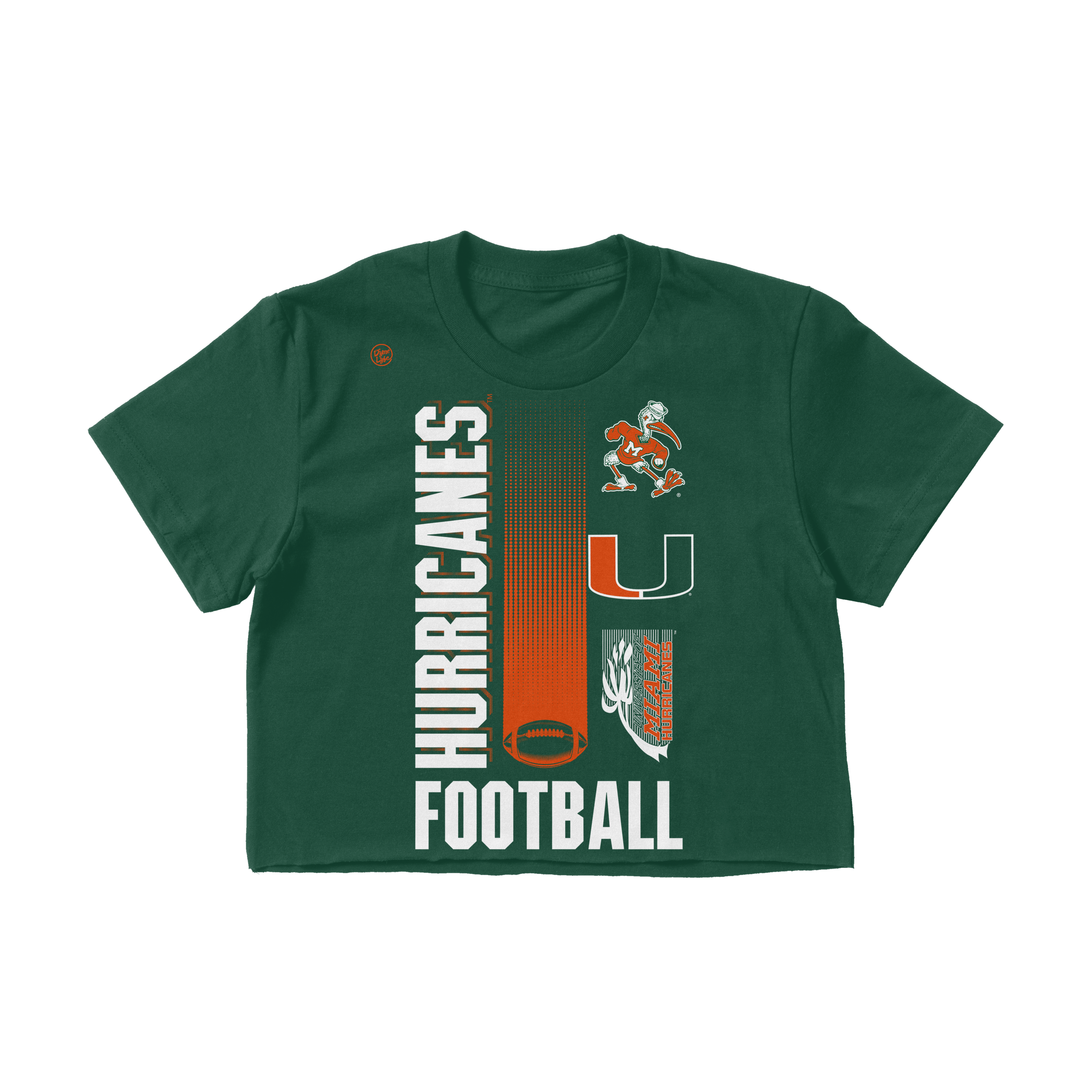 Miami Hurricanes Women's Football Logo Crop