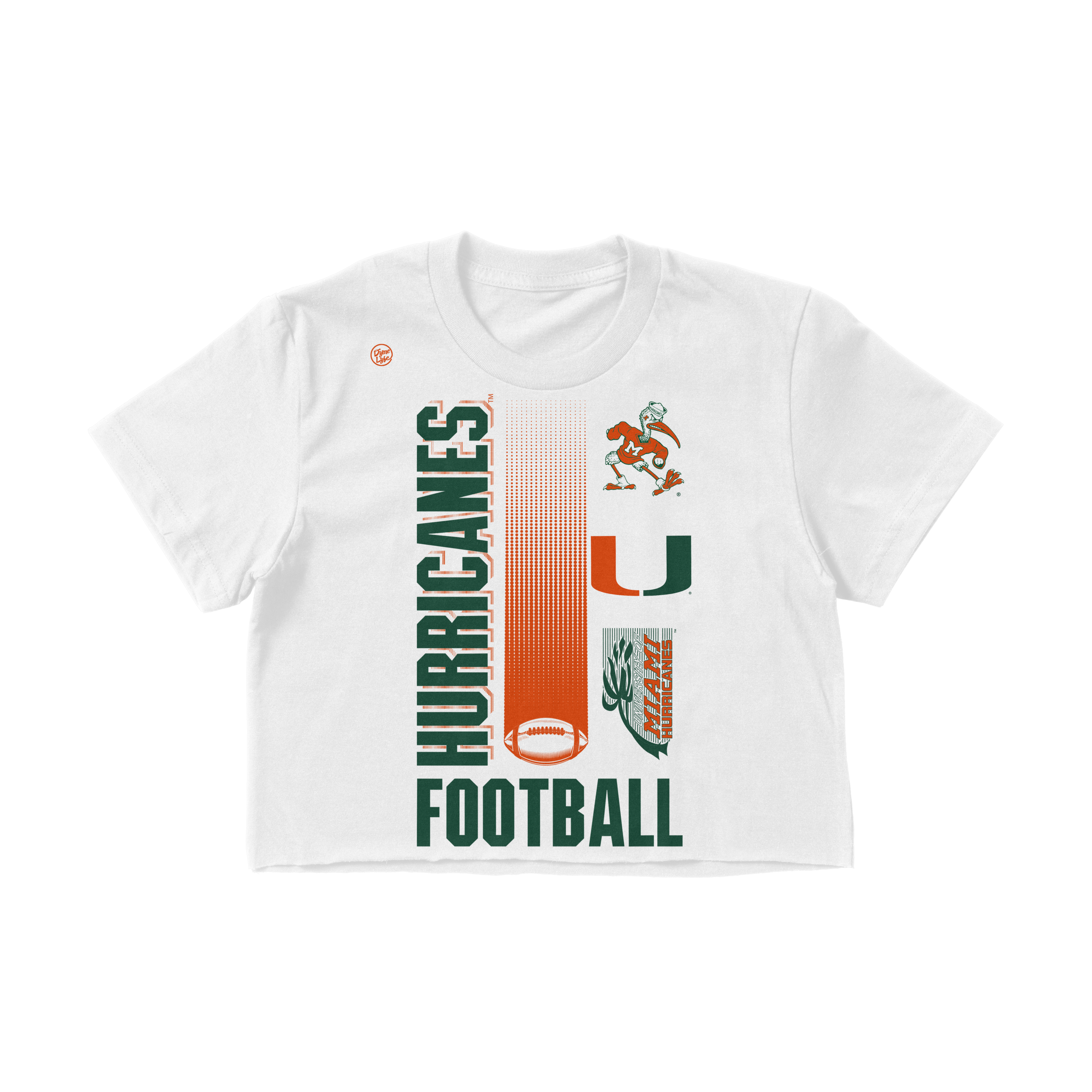 Miami Hurricanes Women's Football Logo Crop