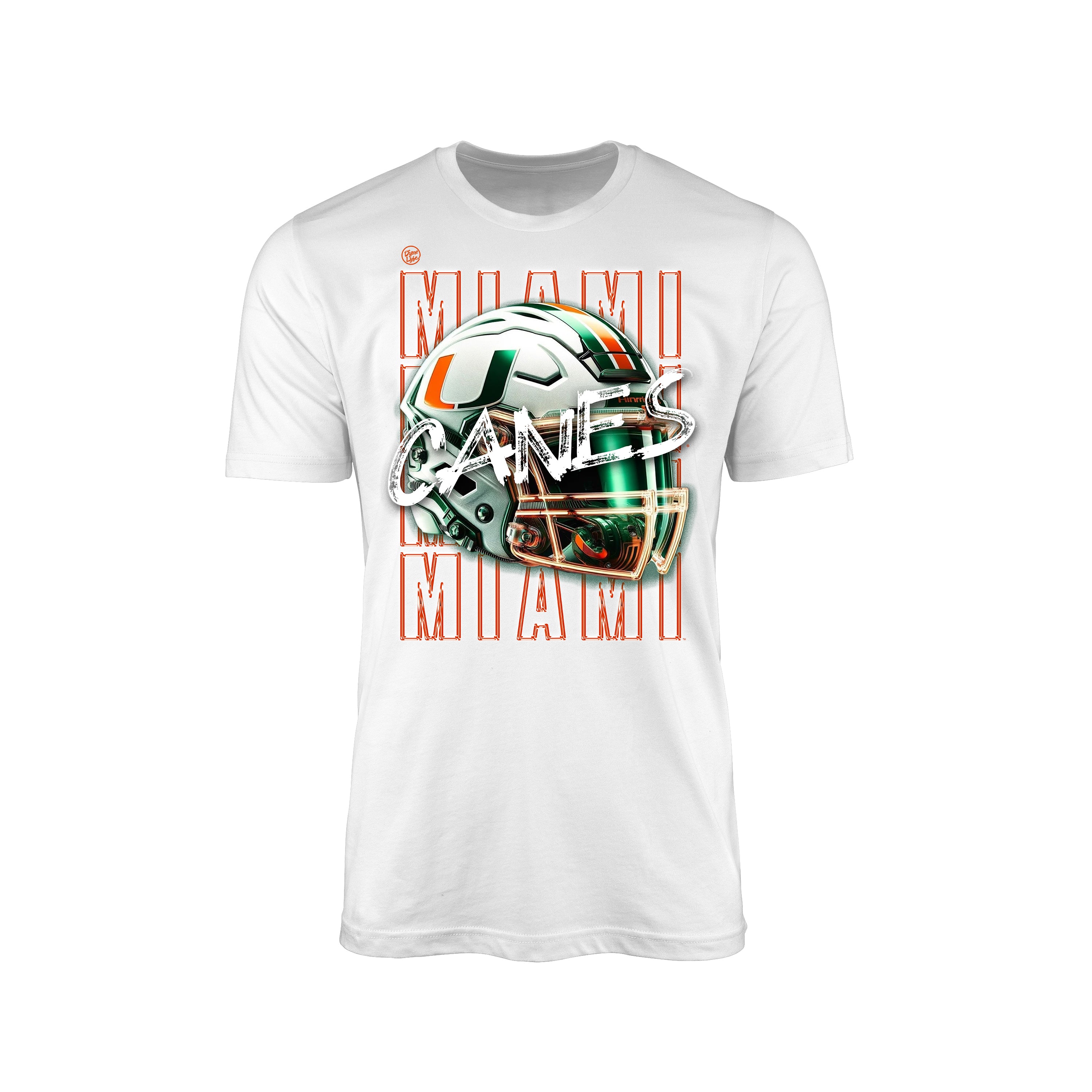 Miami Hurricanes Men's Helmet Tee