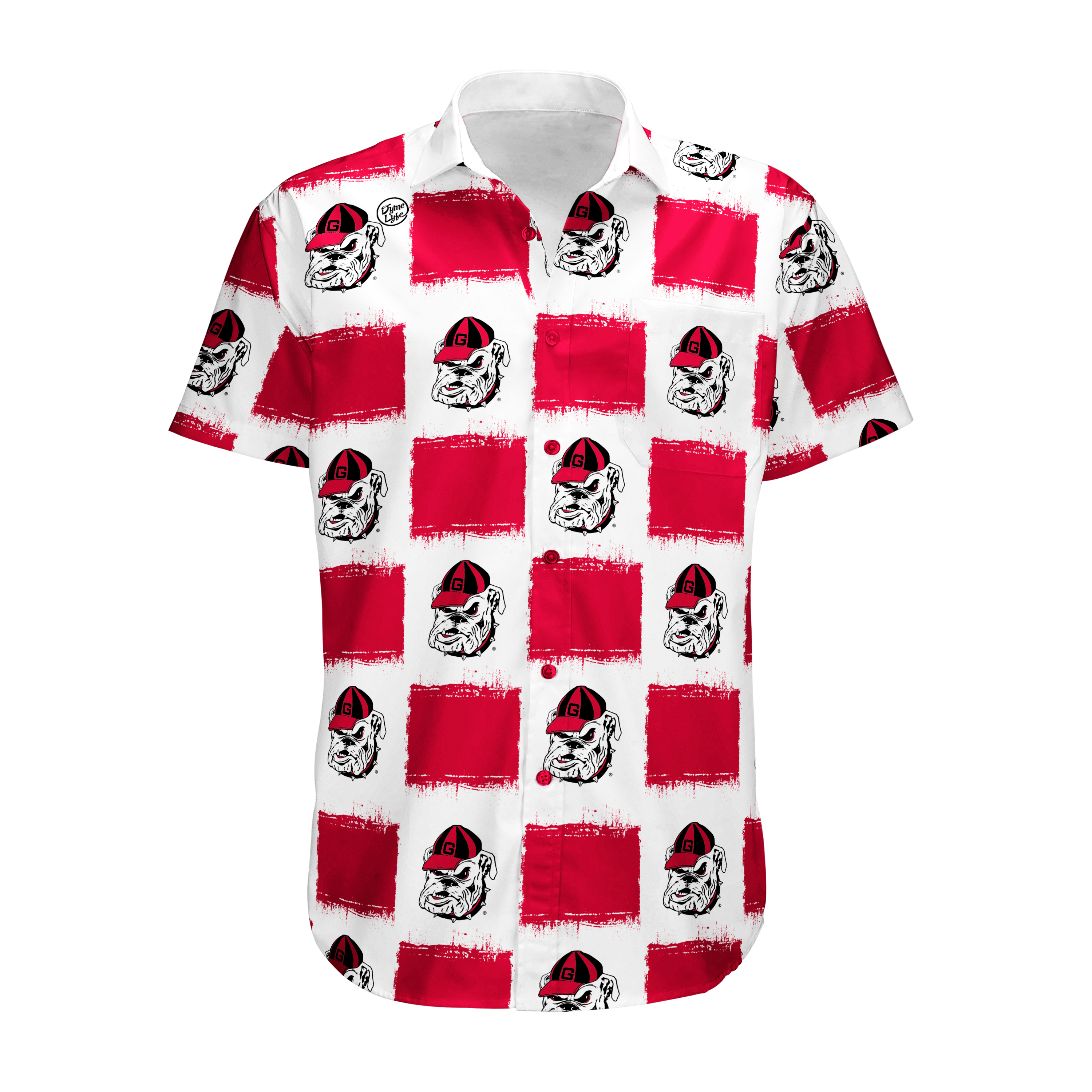 Georgia Bulldogs Men's Big Block Button Up