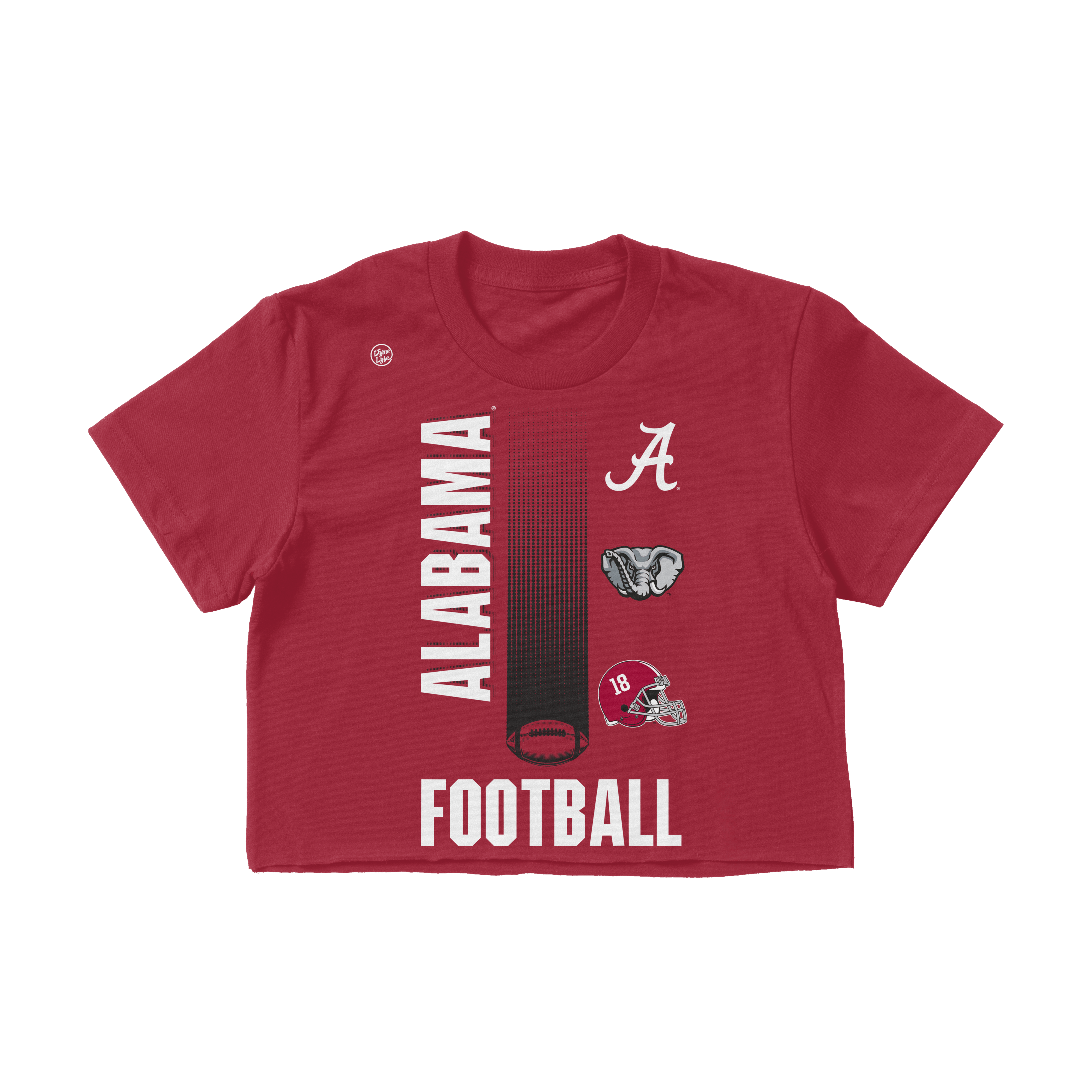 Alabama Crimson Tide Women's Football Logo Crop