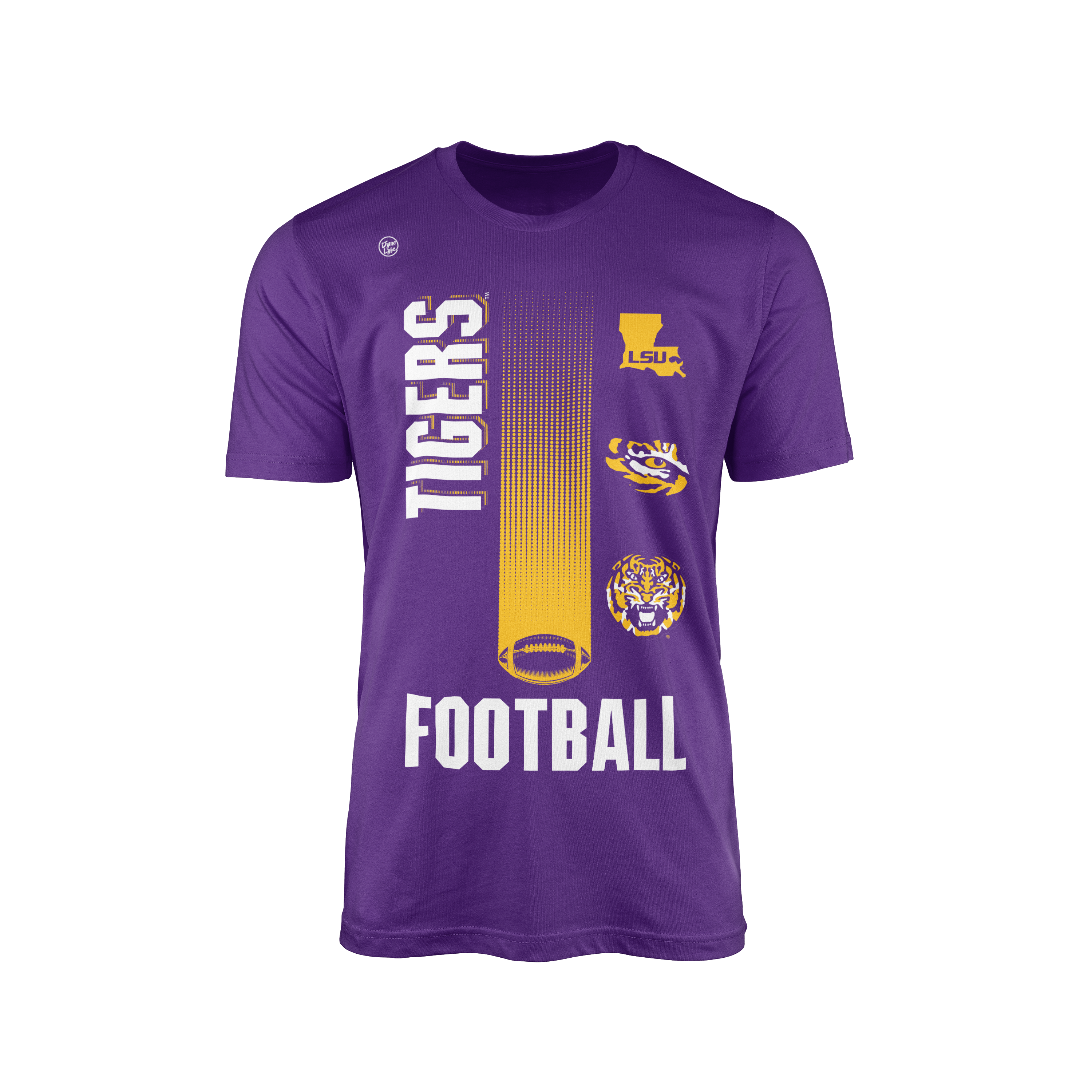 LSU Tigers Men's Football Logo Tee