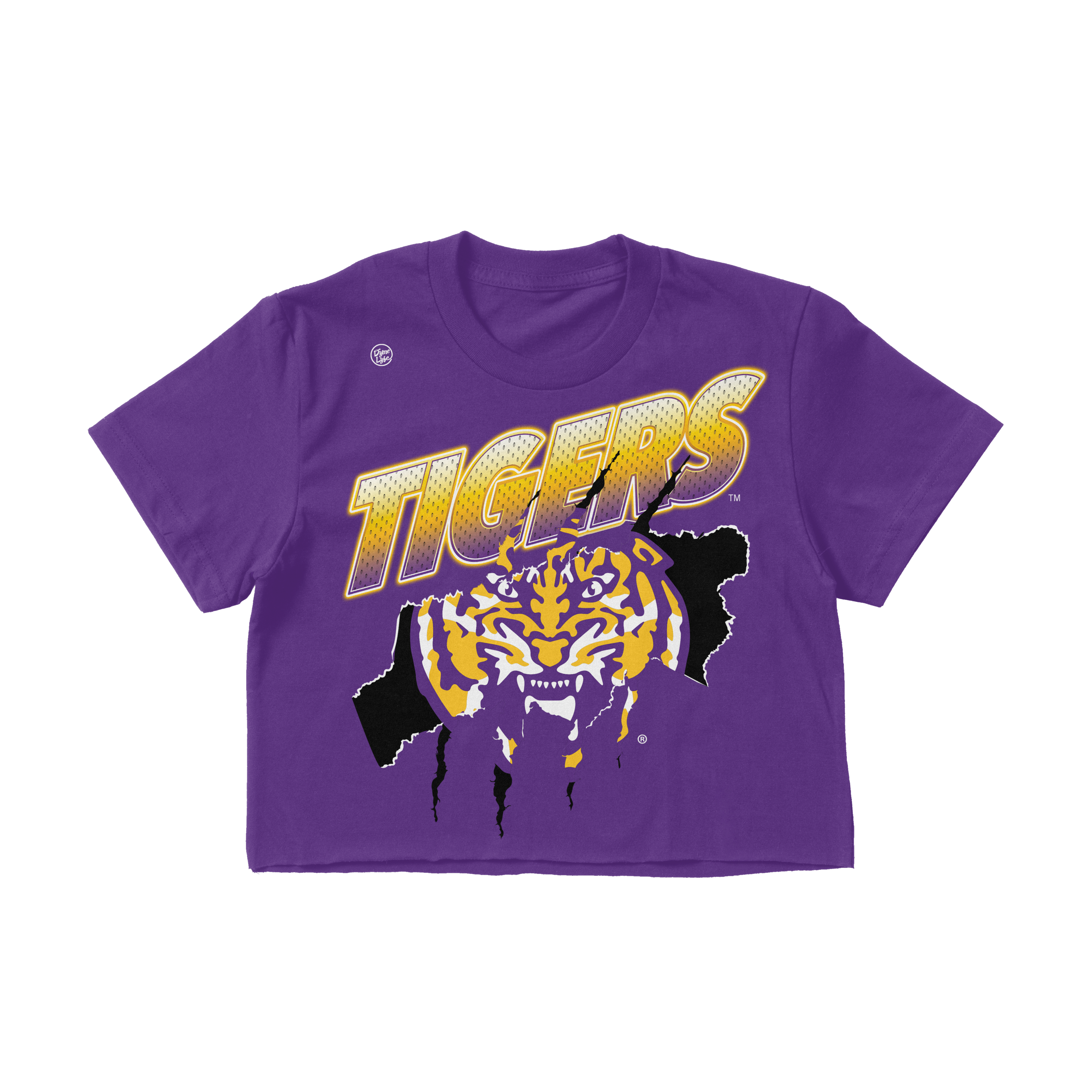 LSU Tigers Women's Battle Tested Crop