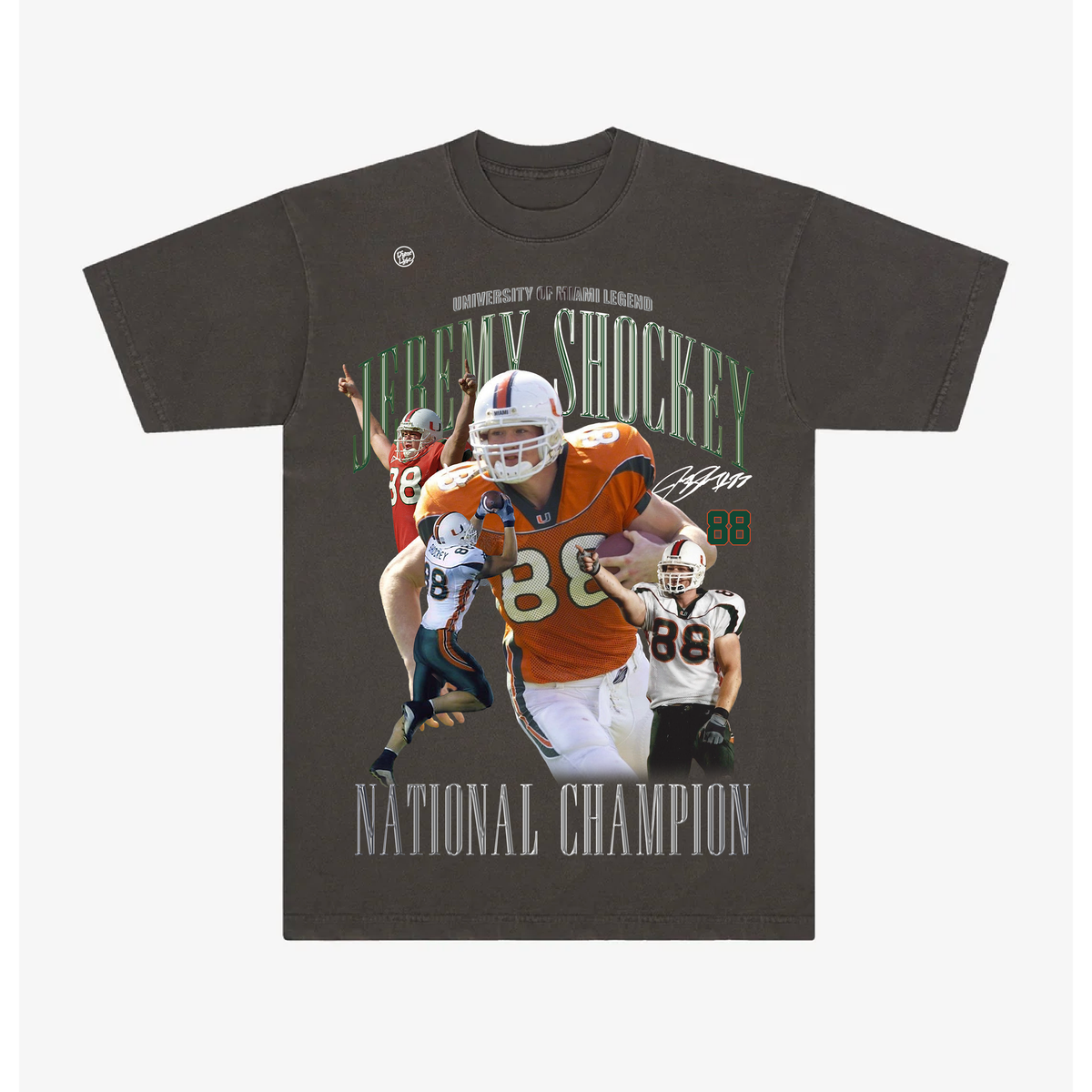 Miami Hurricanes Men's Jeremy Shockey 2001 Rap Tee