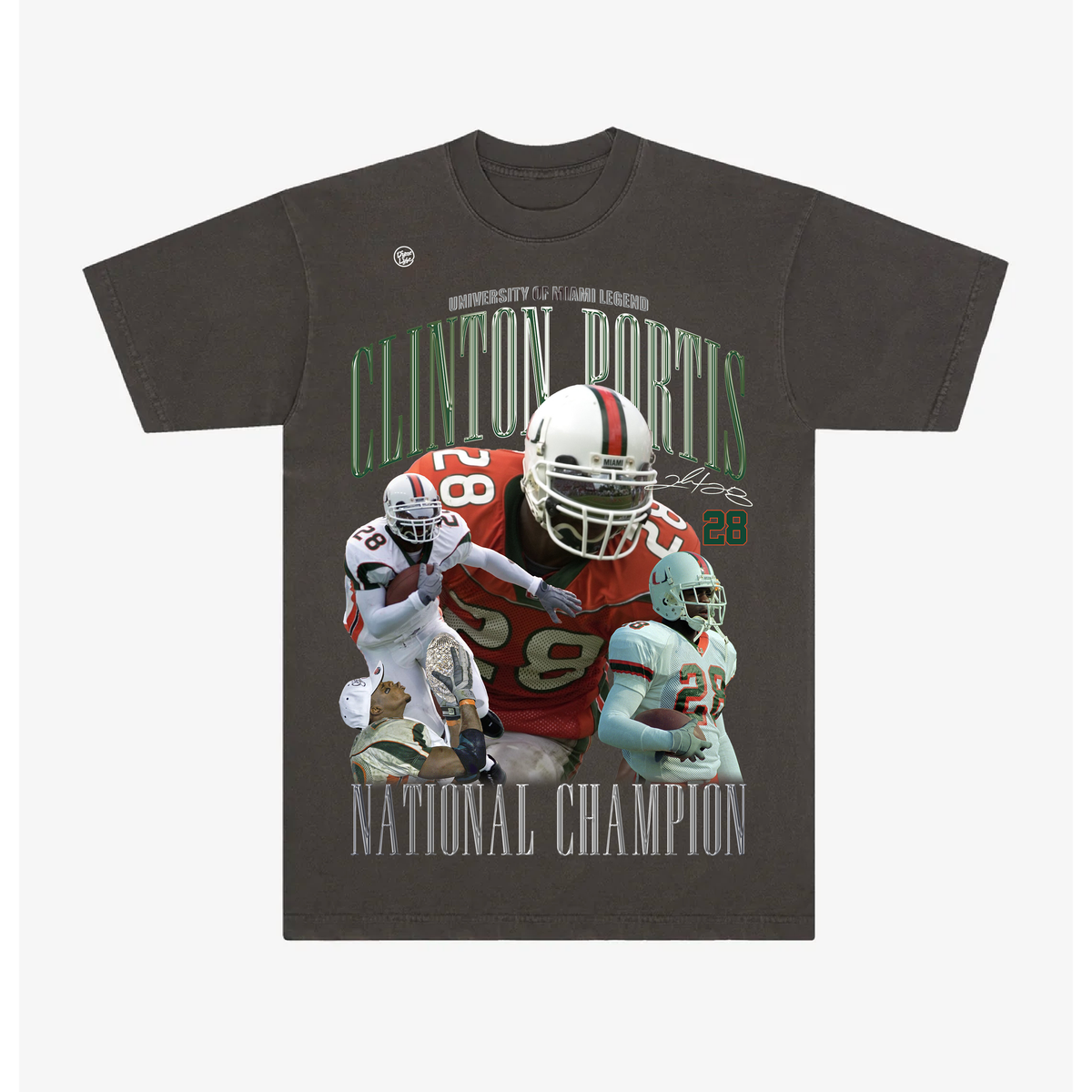 Miami Hurricanes Men's Clinton Portis 2001 Rap Tee