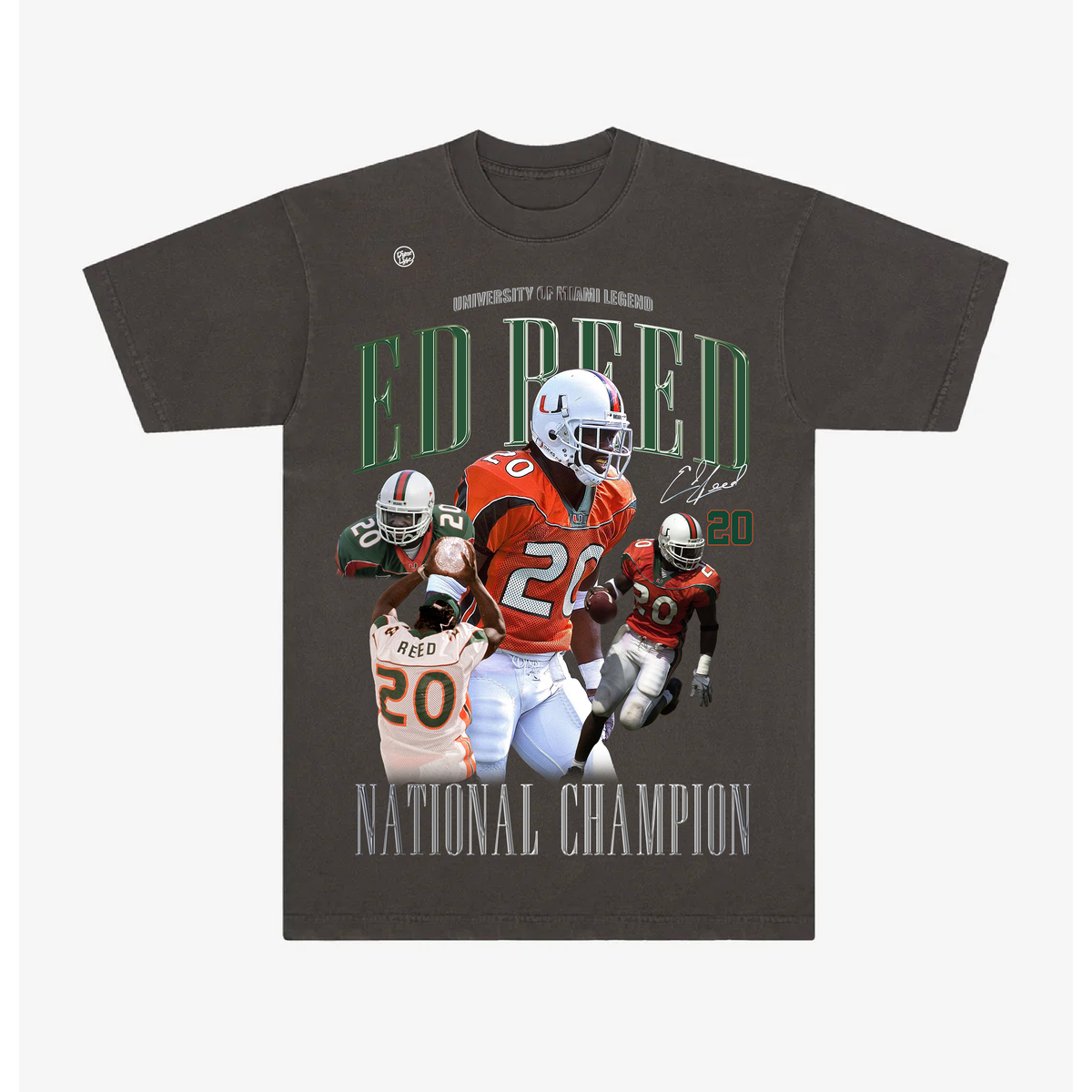 Miami Hurricanes Men's Ed Reed 2001 Rap Tee